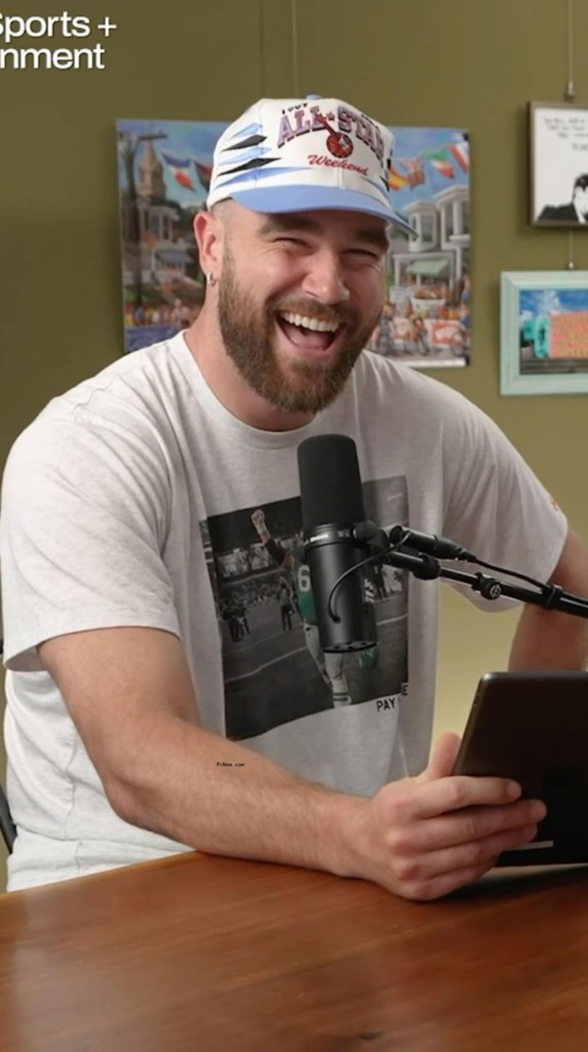 Travis Kelce laughing
