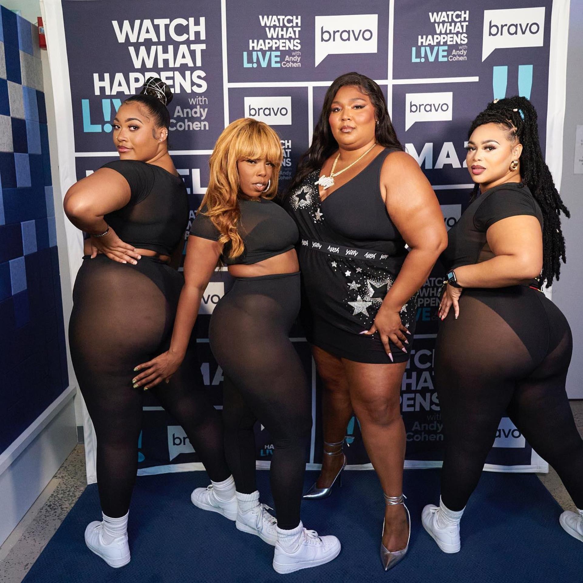 Lizzo with some of her dancers.