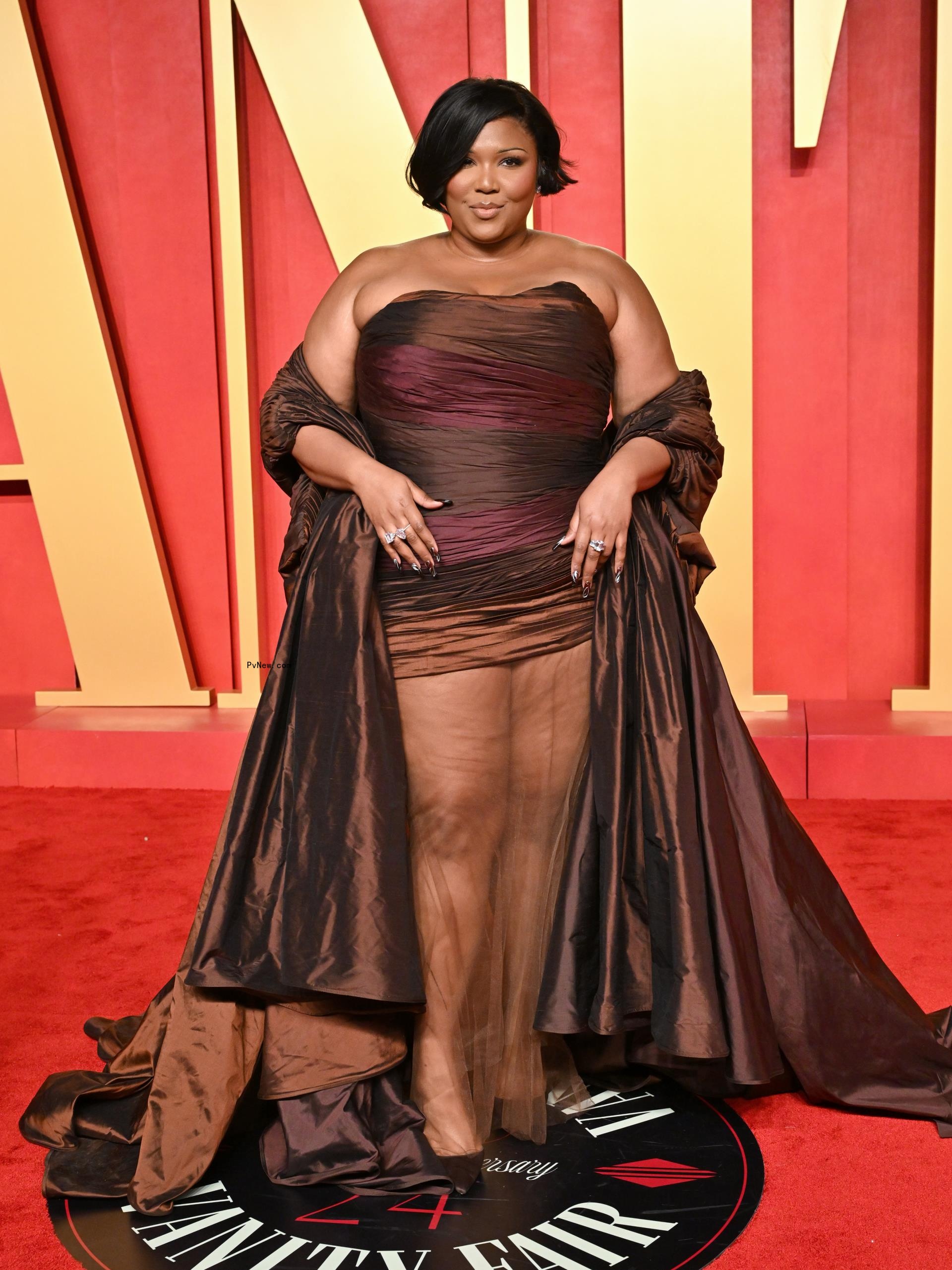 Lizzo at the 2024 Vanity Fair Oscar Party.
