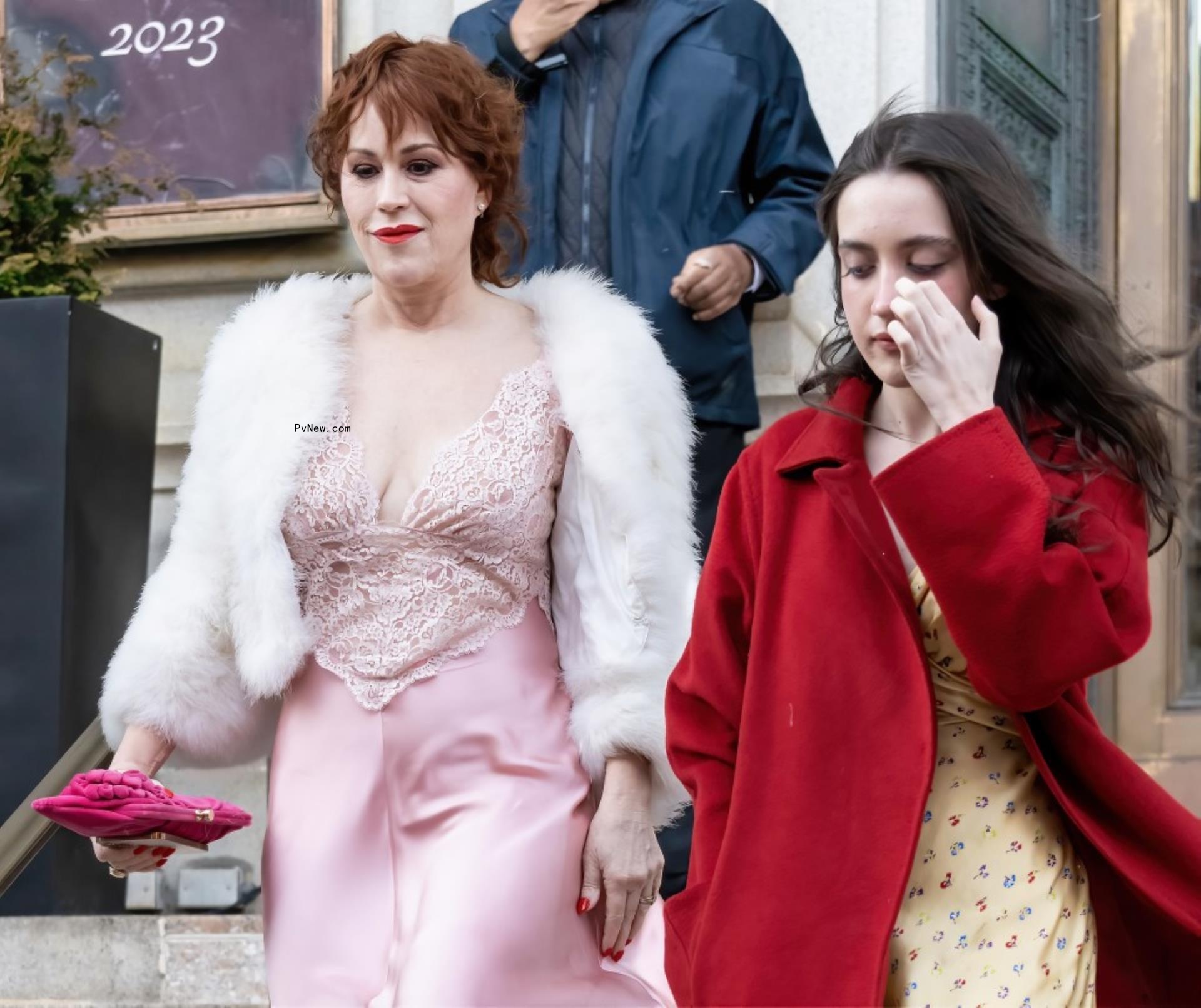 Actress Molly Ringwald and Mathilda Ereni Gianopoulos 