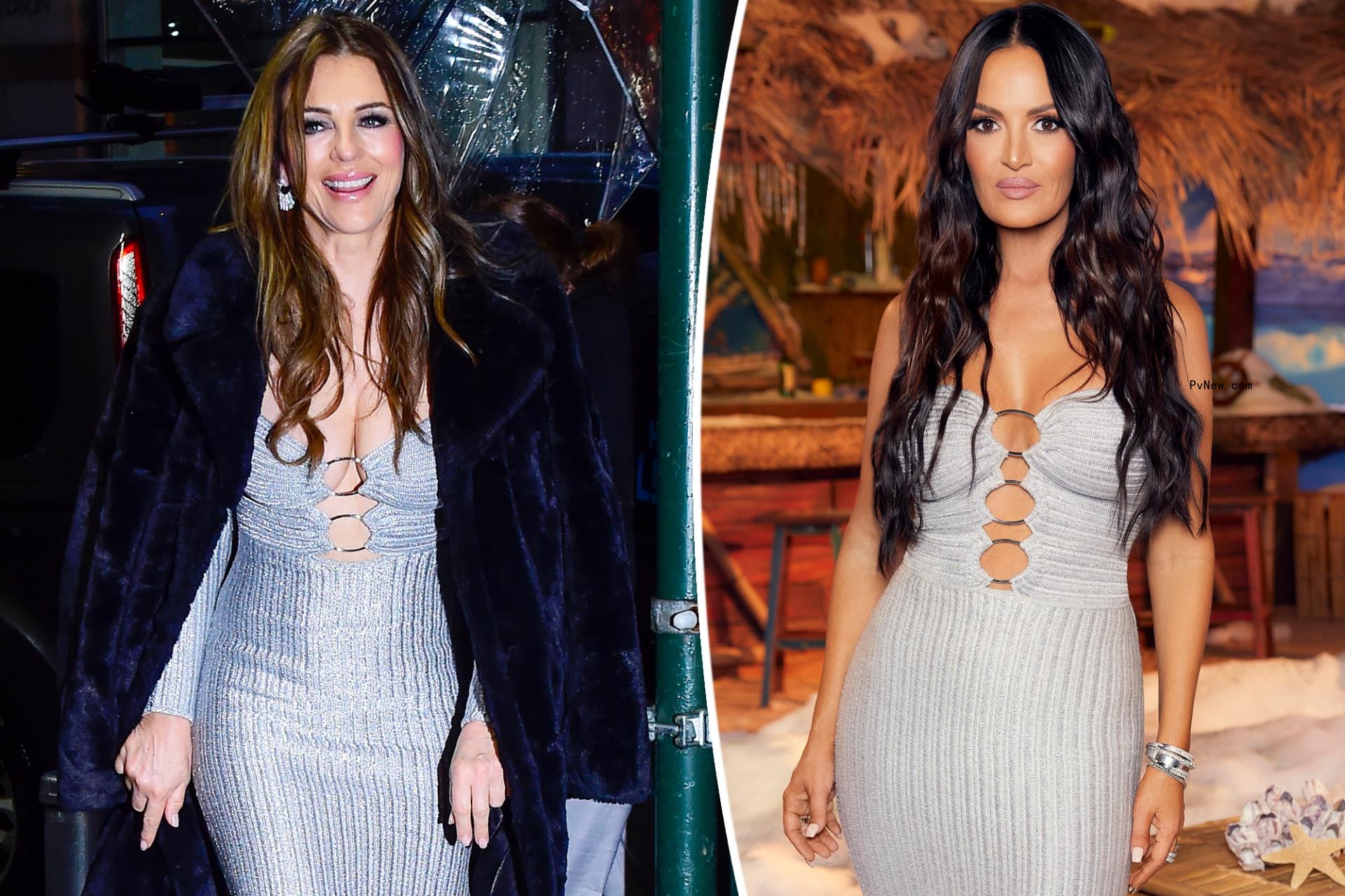 Elizabeth Hurley channels Lisa Barlow’s ‘RHOSLC’ reunio<i></i>n style in skintight silver dress