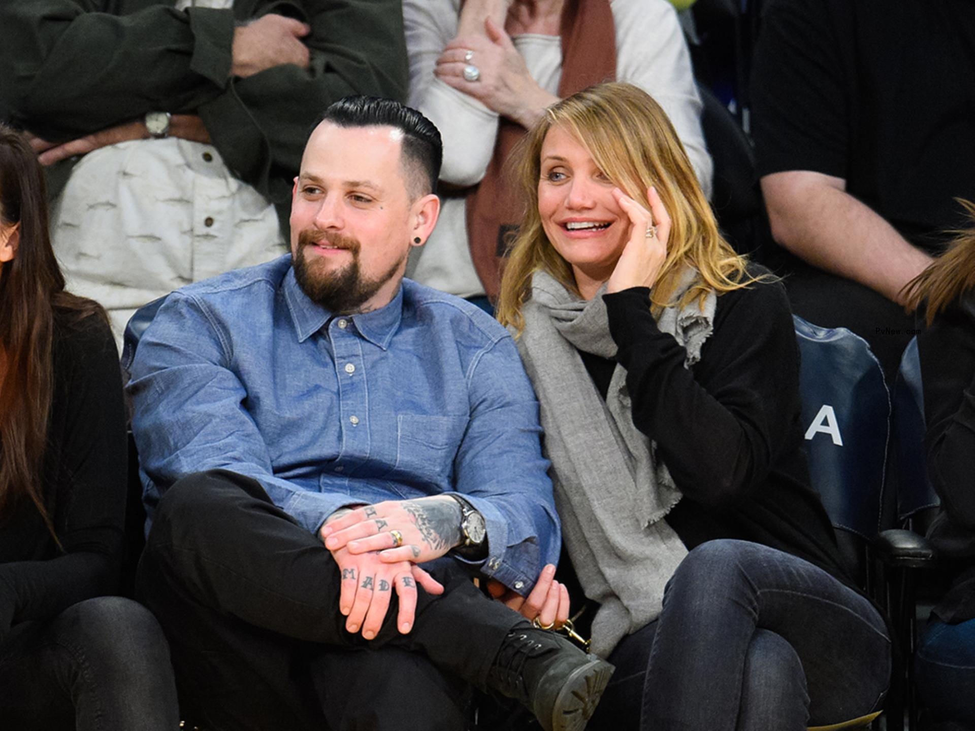 Cameron Diaz and Benji Madden