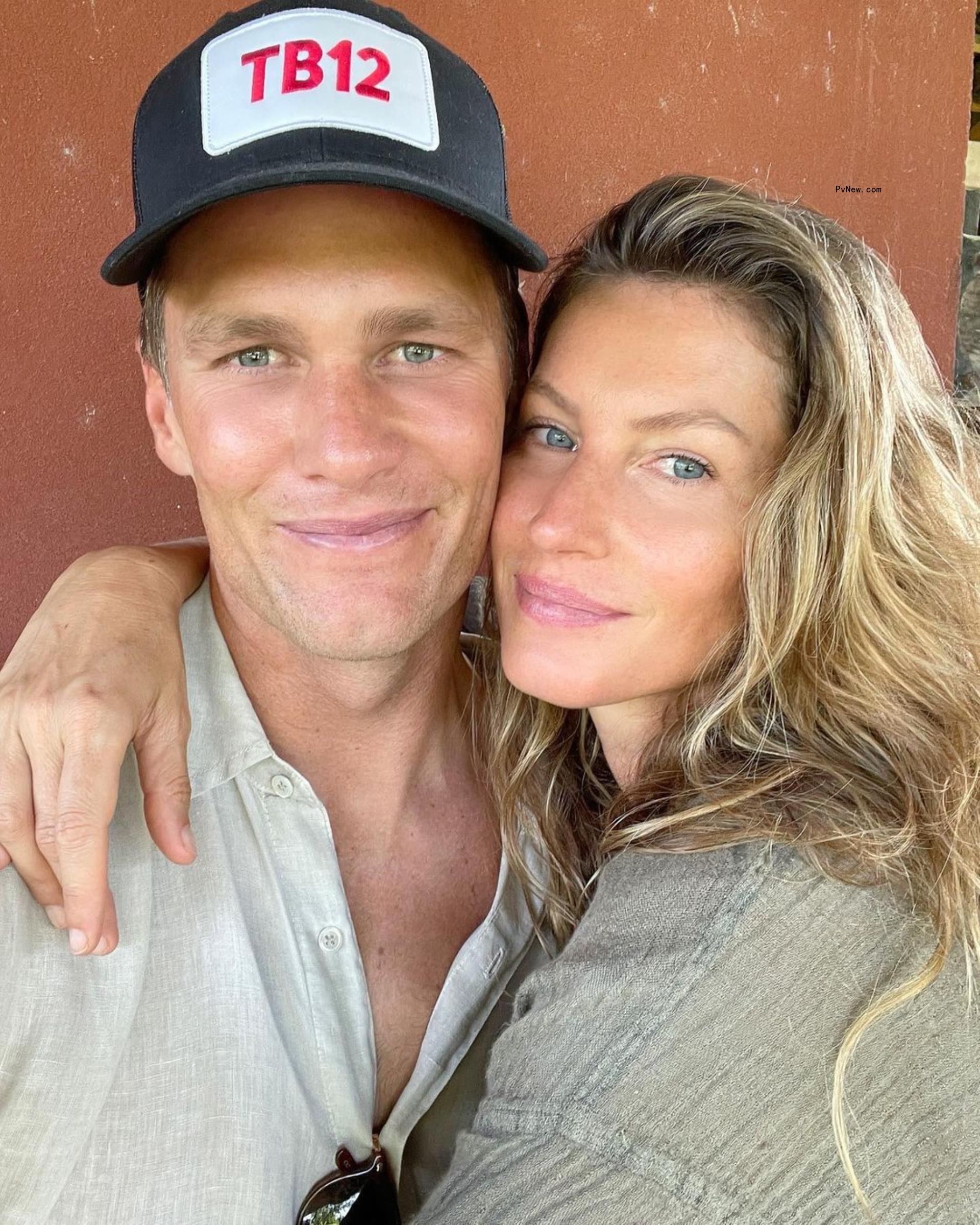 A selfie of Tom Brady and Gisele Bündchen