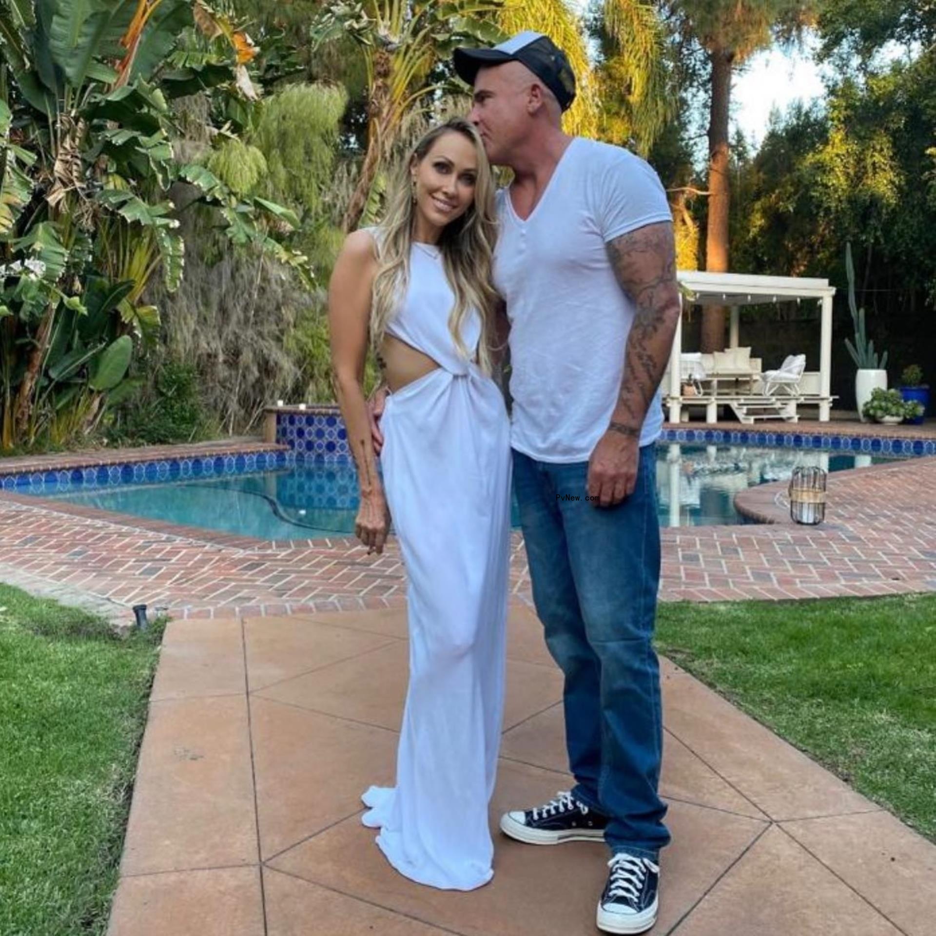 Tish Cyrus and Dominic Purcell 