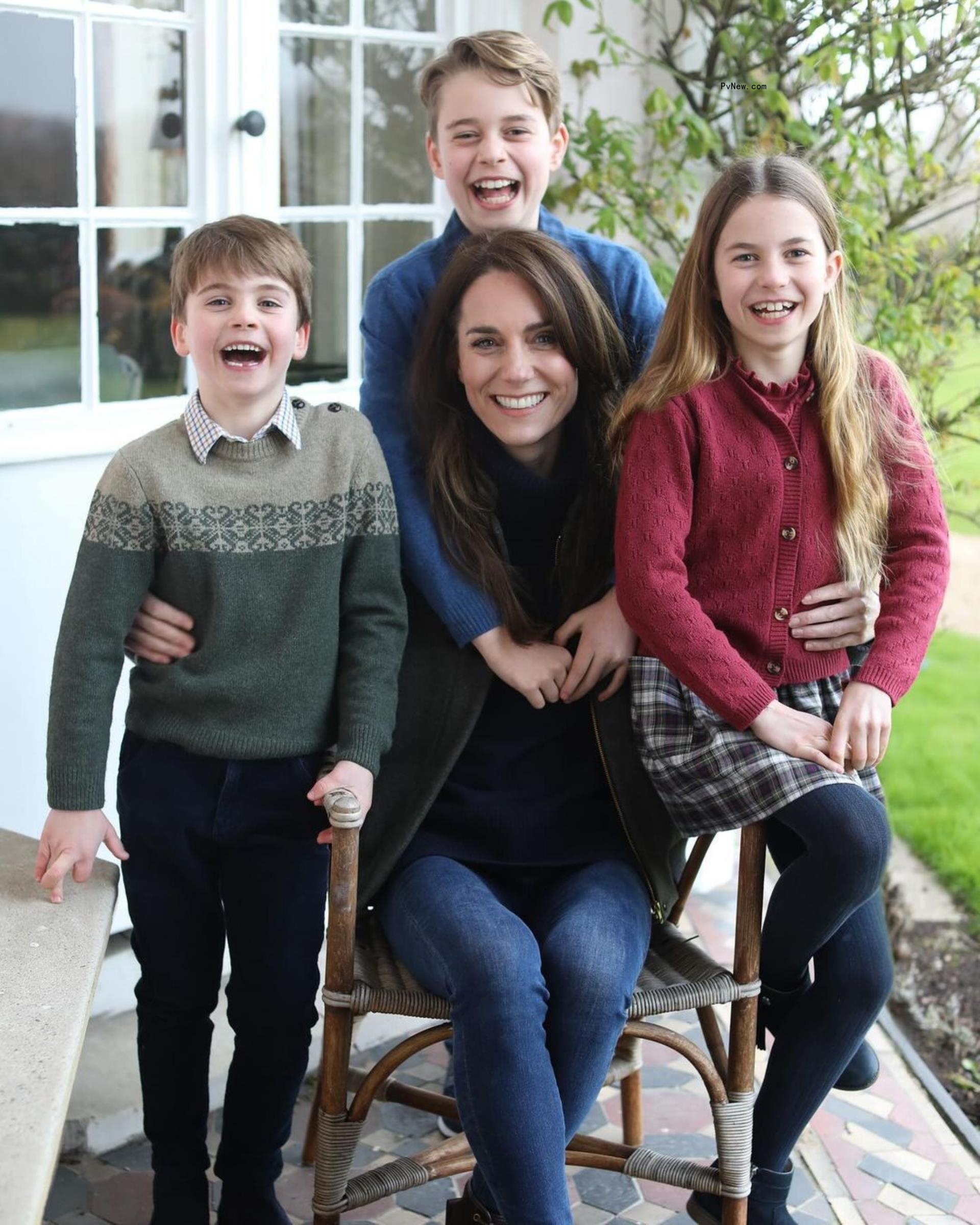 Kate Middleton with her family