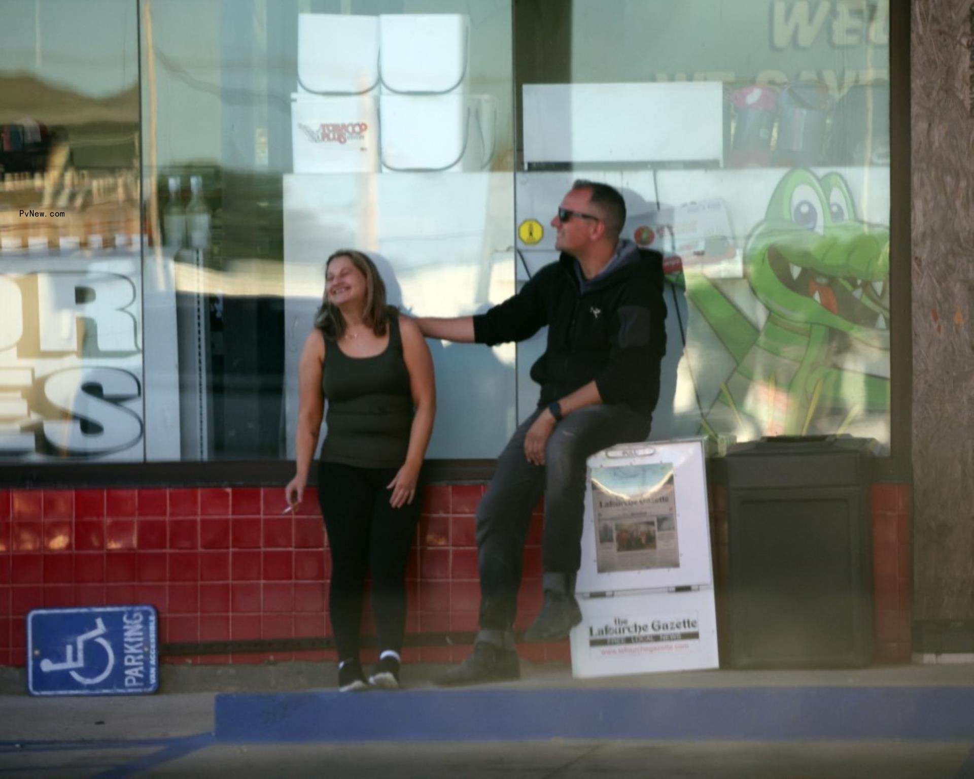 Gypsy Rose Blanchard and ex-fiancé Ken Urker in South Louisiana on Wednesday. 
