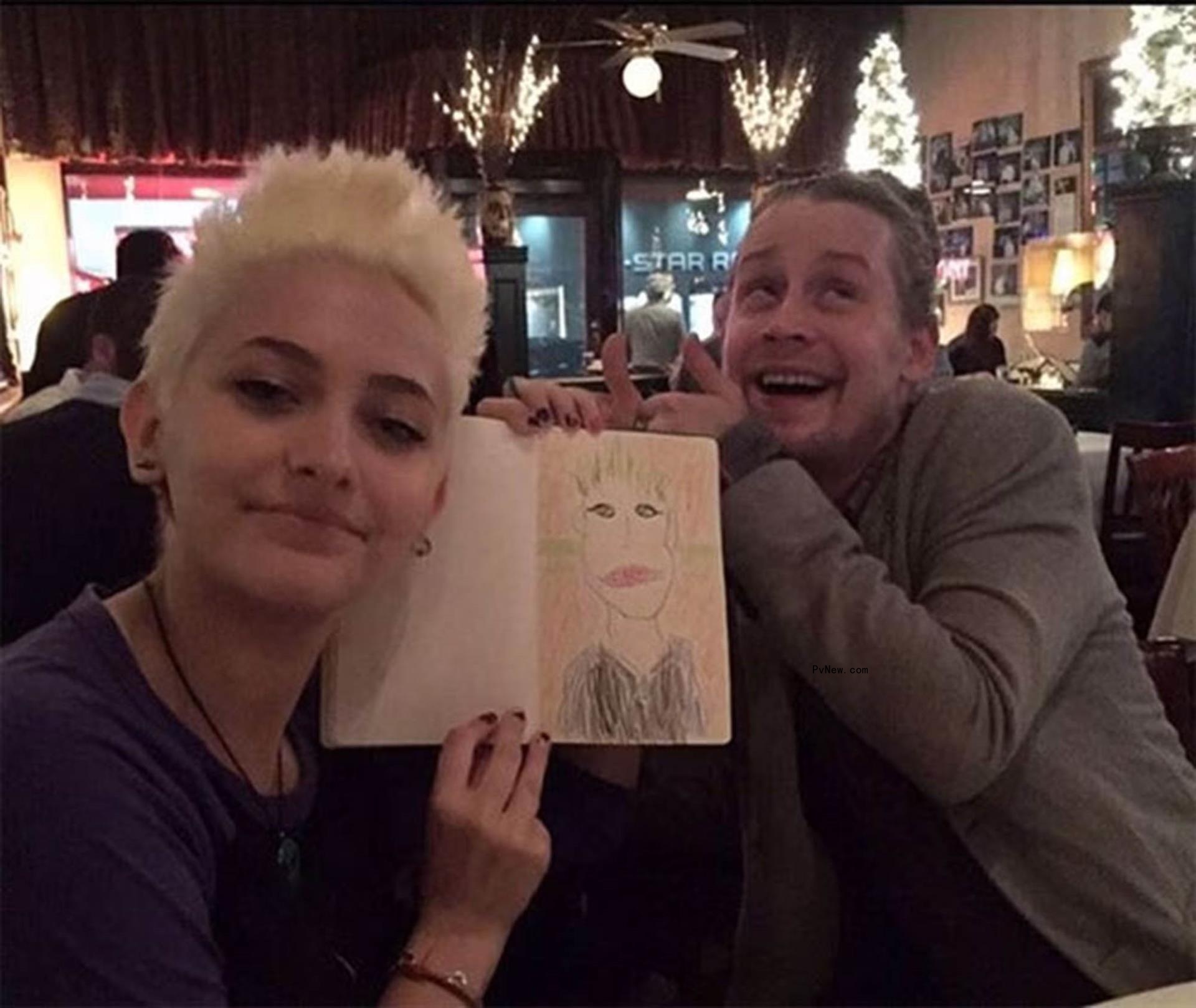 Macaulay Culkin and Paris Jackson