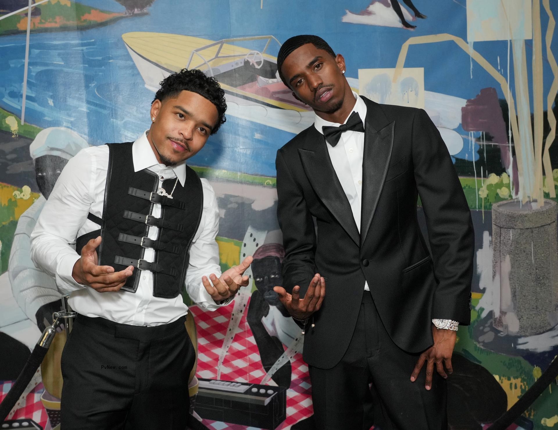 Justin Combs and Christian Combs.