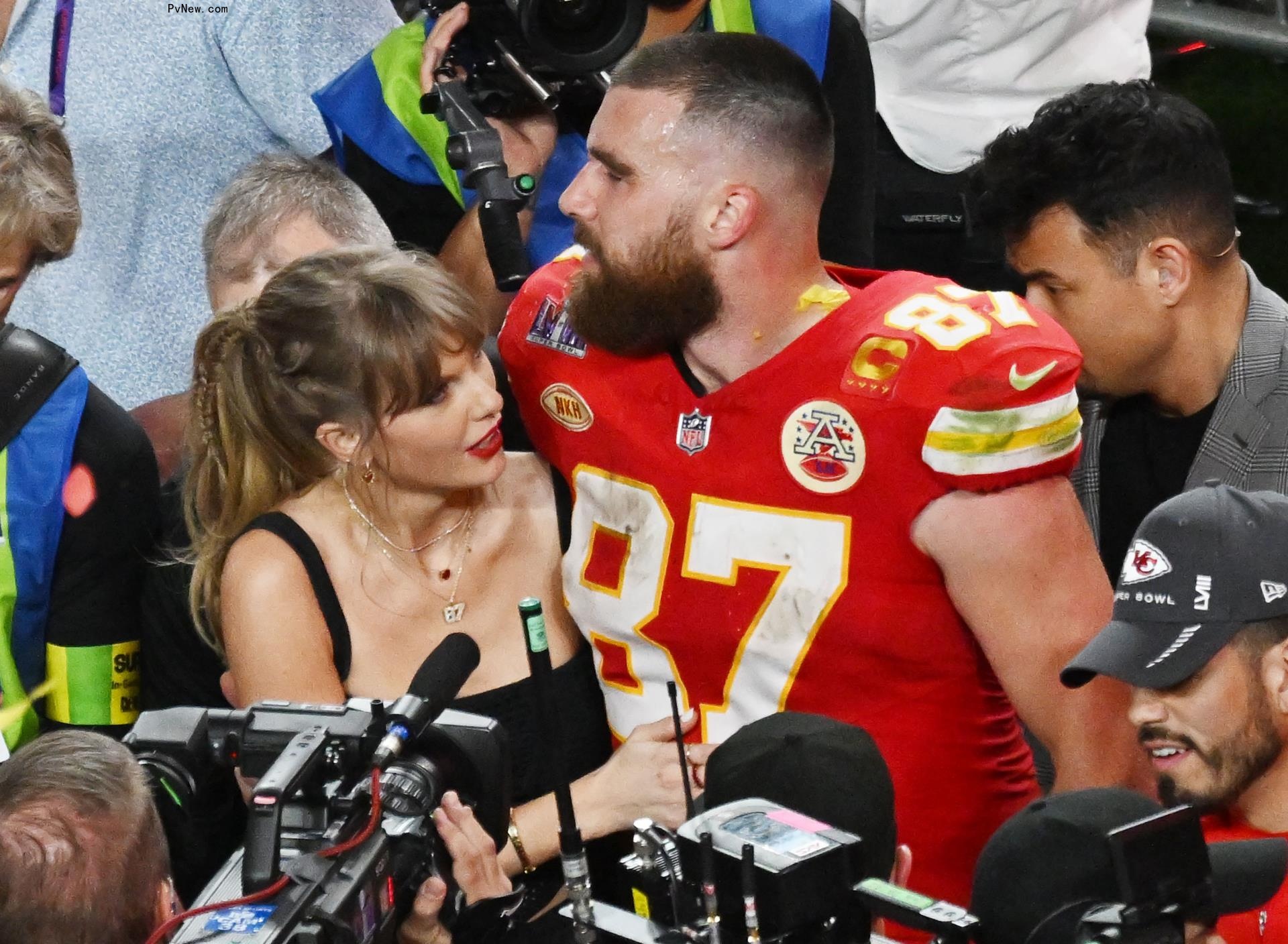 Taylor Swift and Travis Kelce