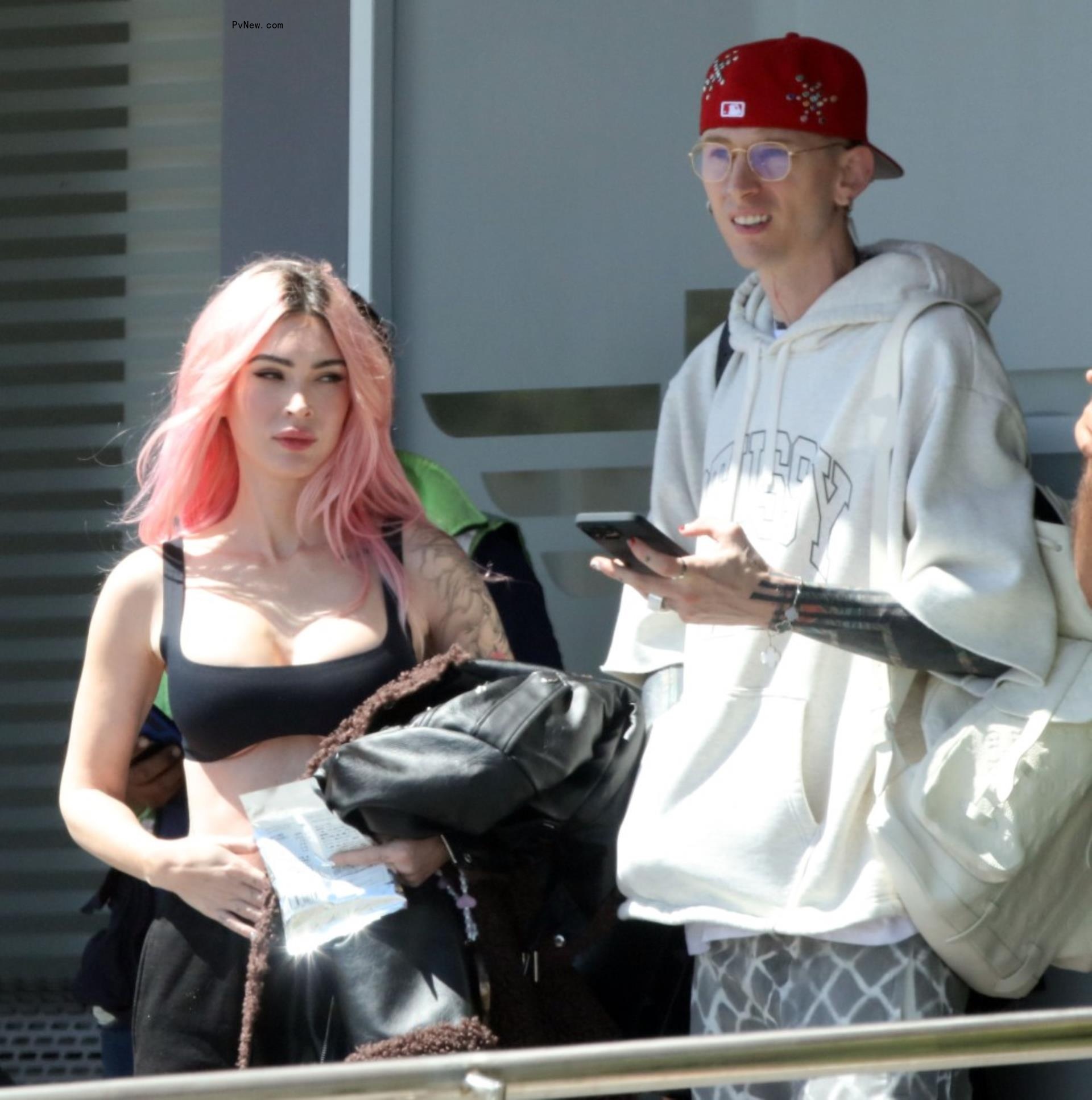 Megan Fox and Machine Gun Kelly  in Mexico. 