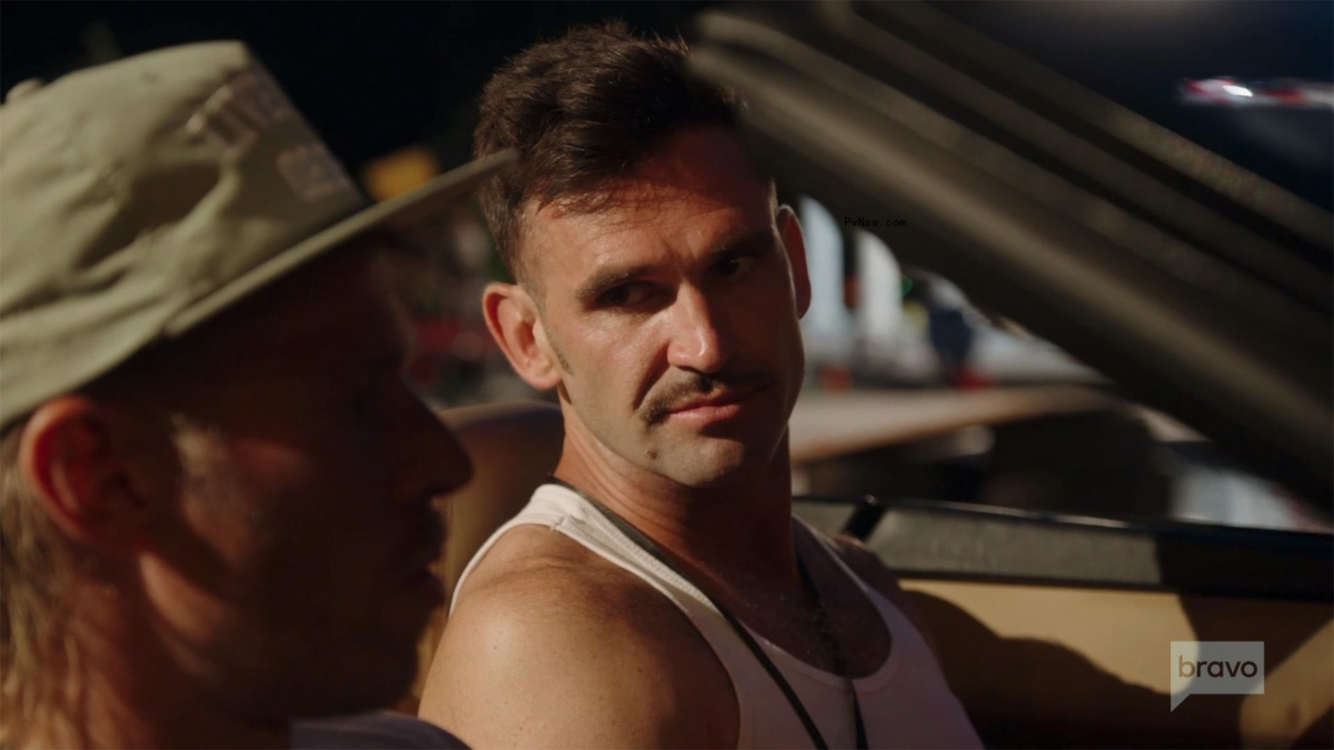 Carl Radke talking in a confessional