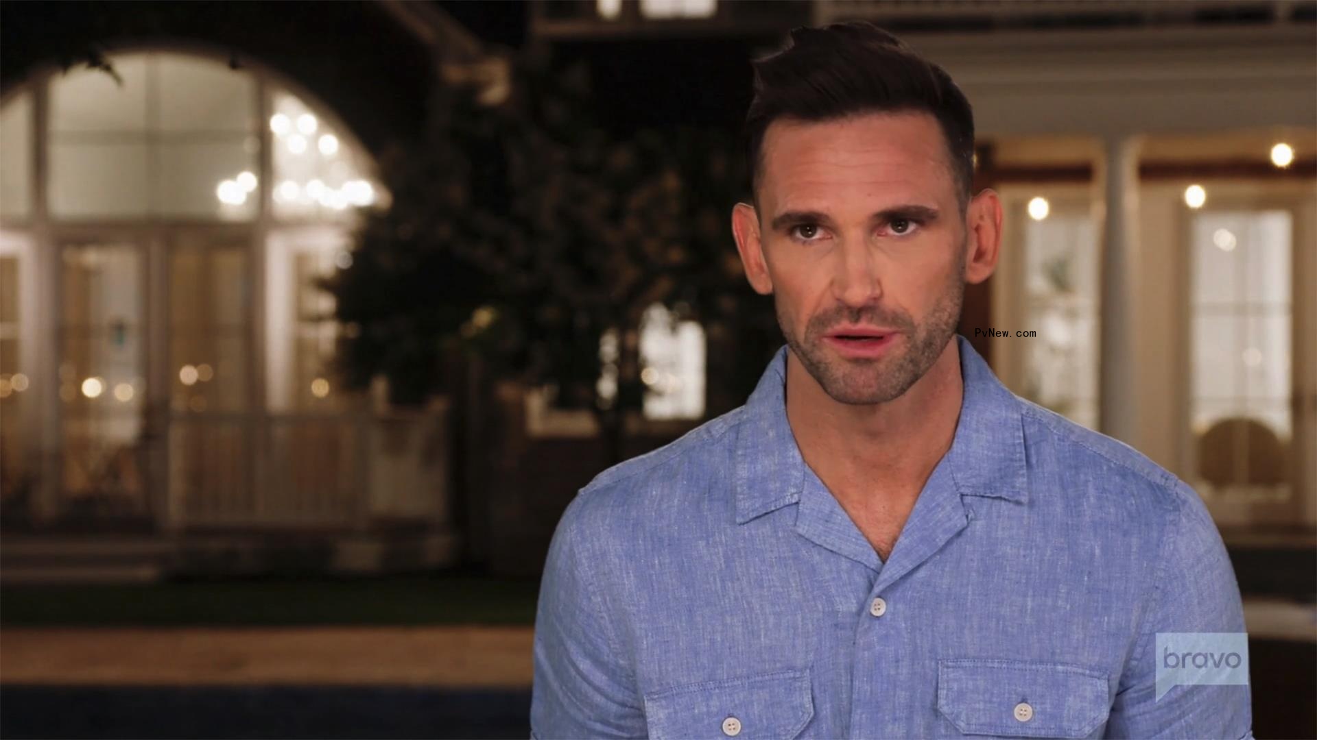 Carl Radke talking in a confessional