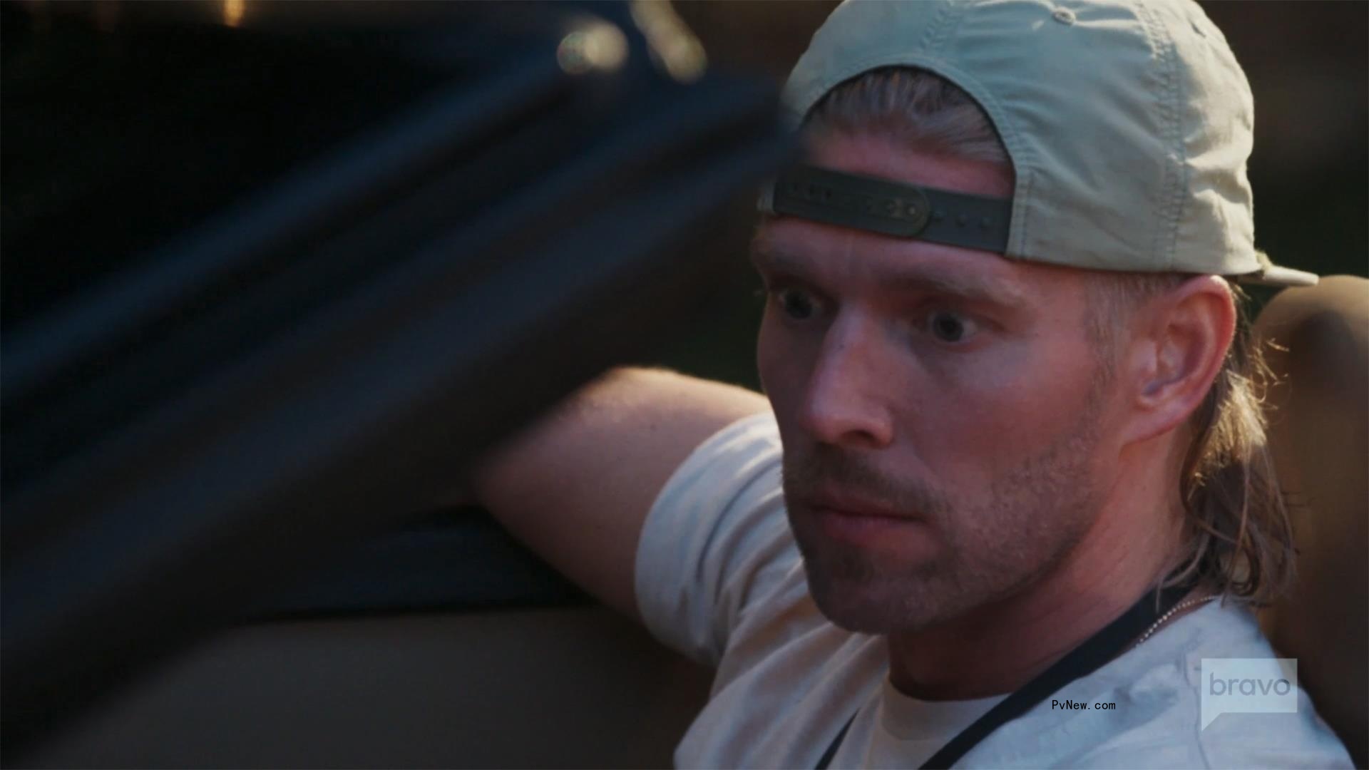 Kyle Cooke sitting in a car