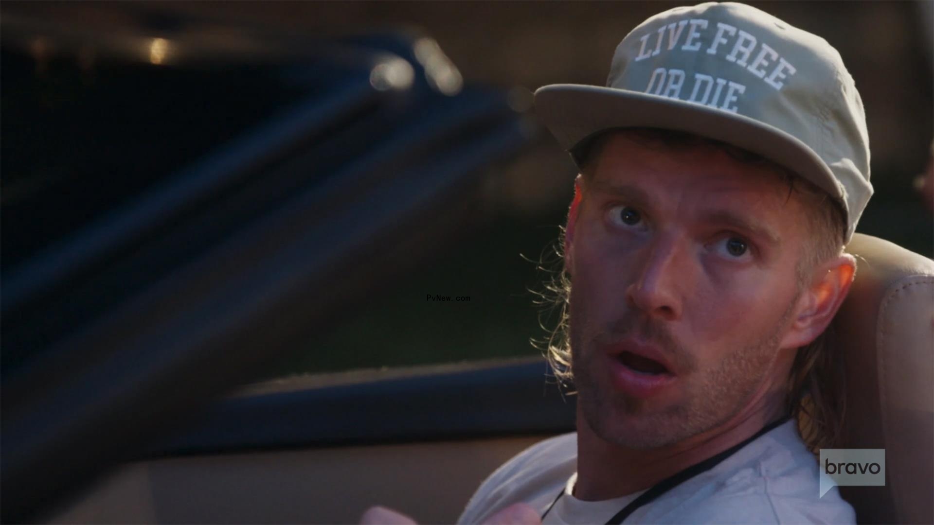 Kyle Cooke sitting in a car