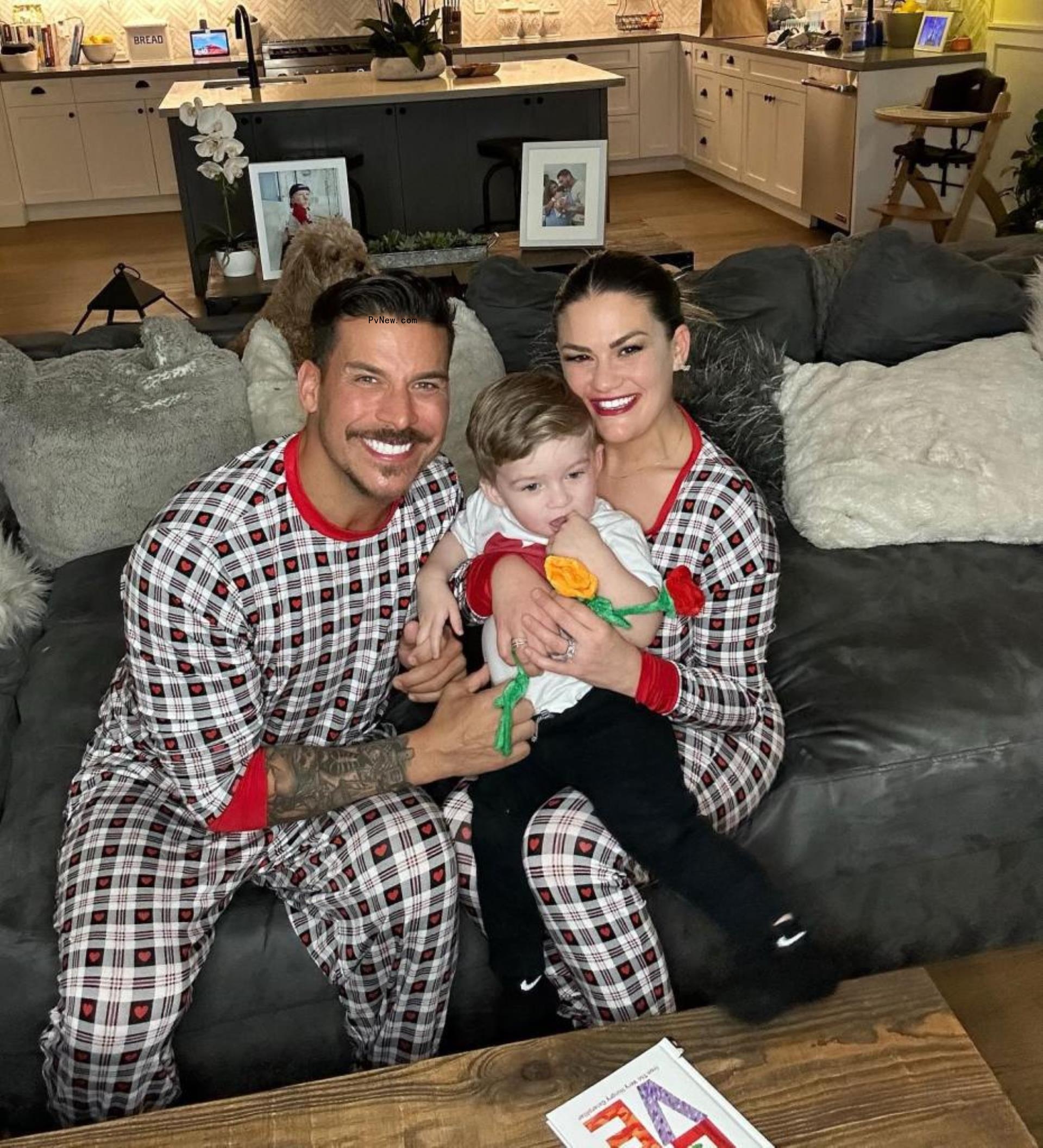 Jax Taylor and Brittany Cartwright with their son Cruz. 