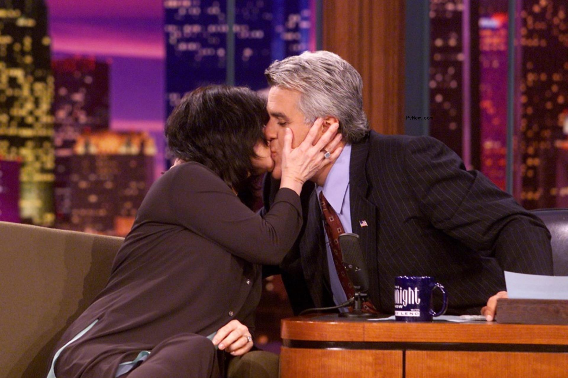 Jay Leno with his wife
