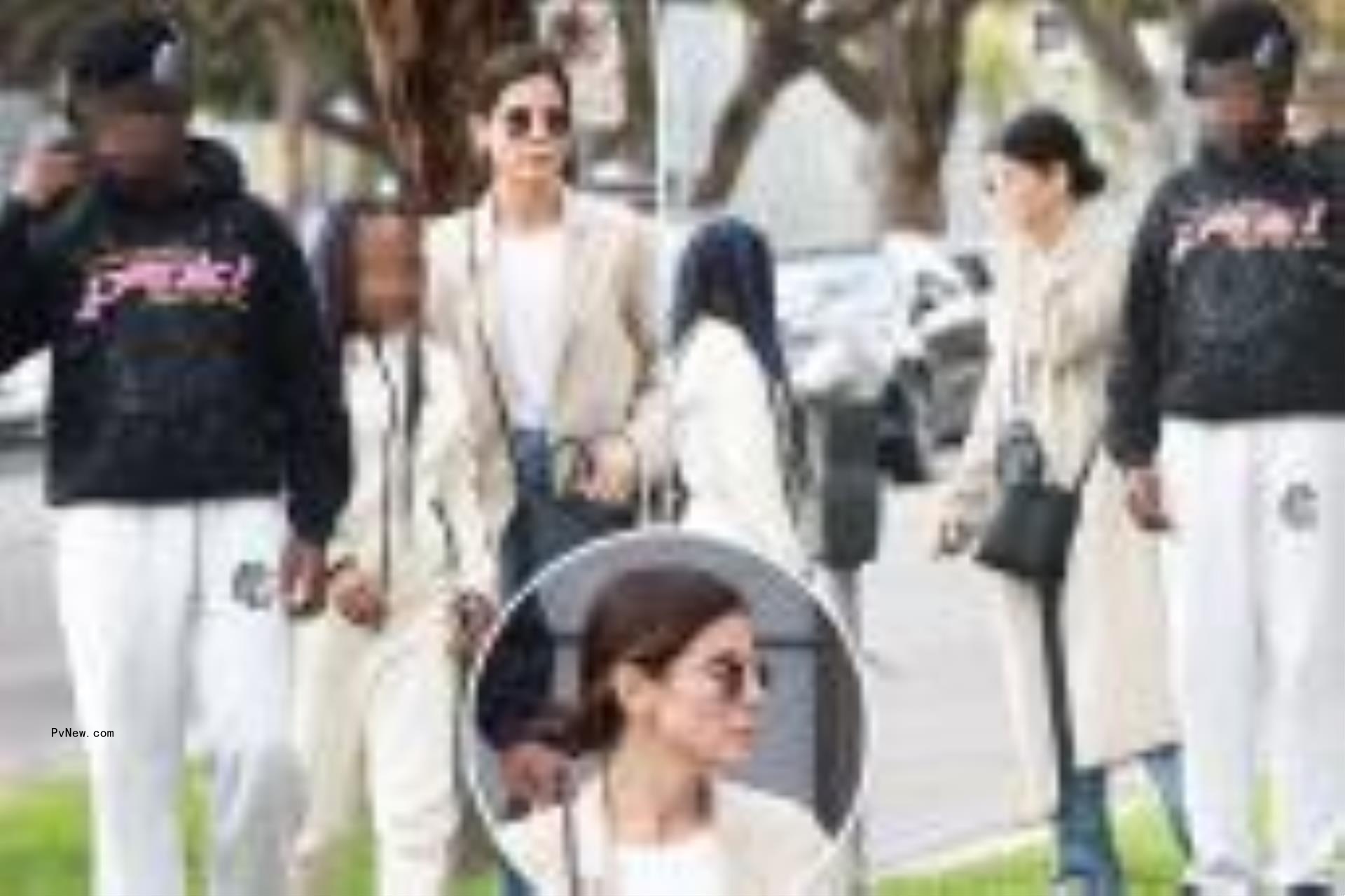 Sandra Bullock with her kids Louis and Laila.