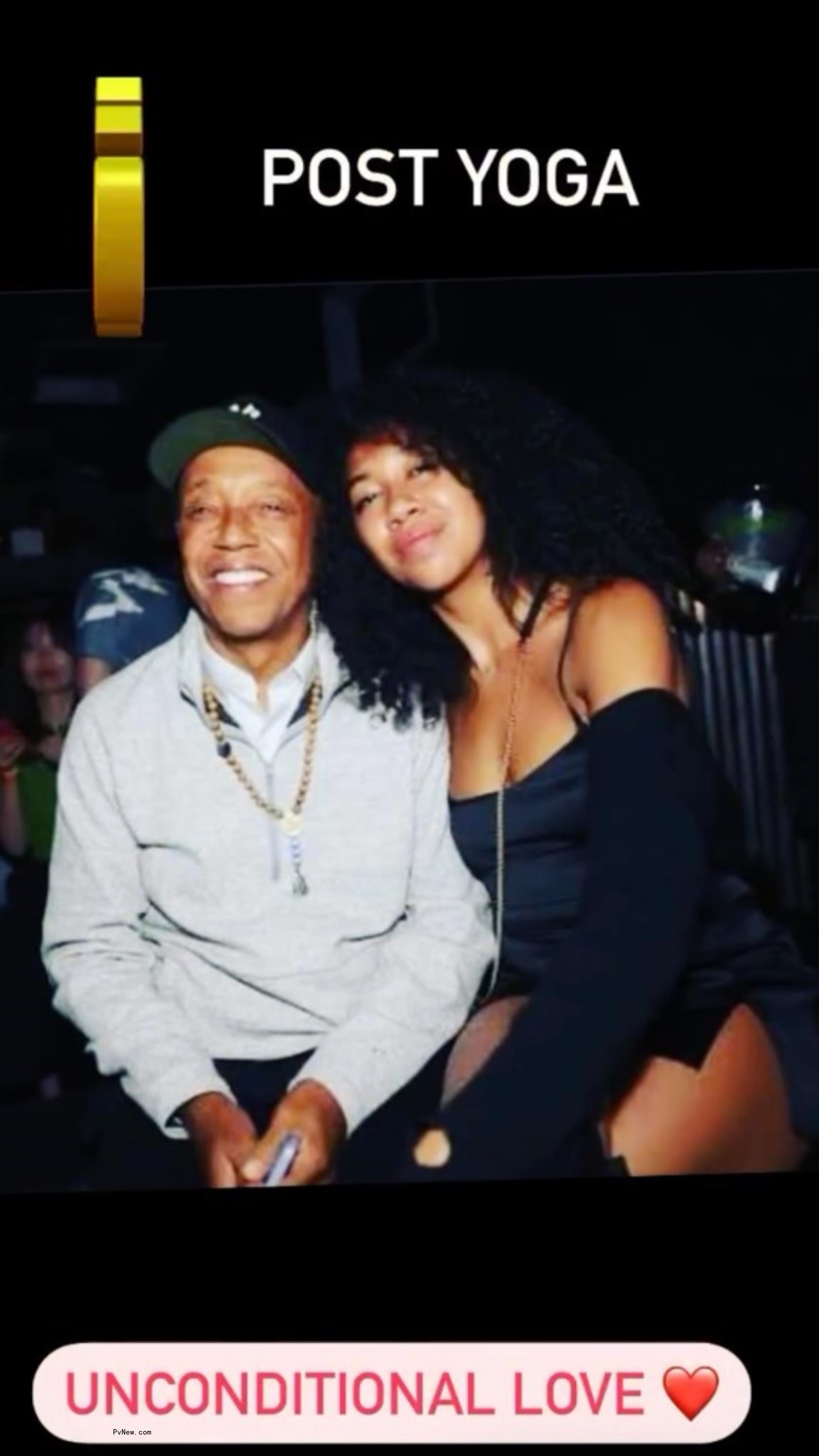 Russell Simmons and Aoki Lee Simmons