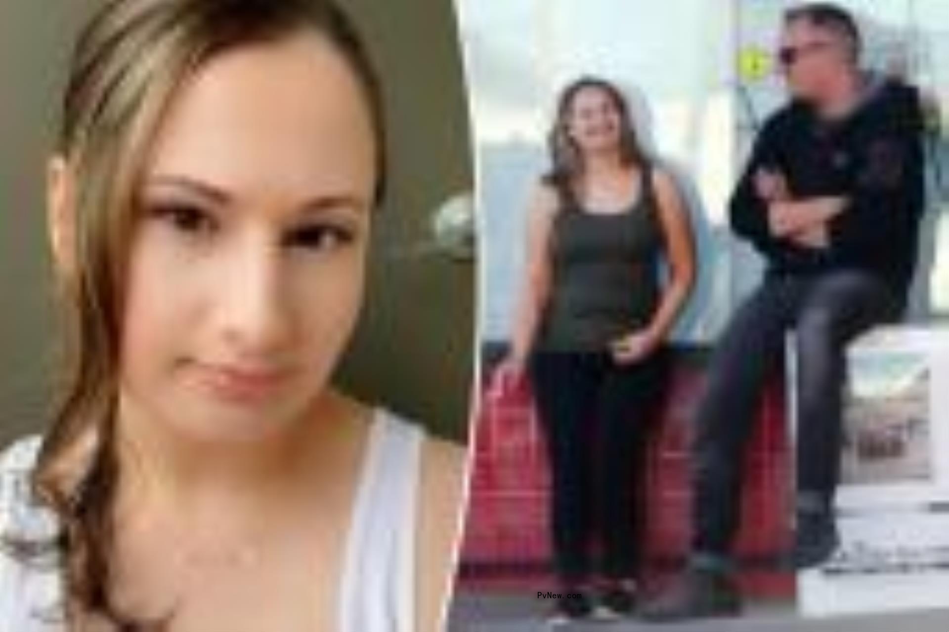 A split photo of a selfie of Gypsy Rose Blanchard and Gypsy Rose Blanchard with Ken Urker