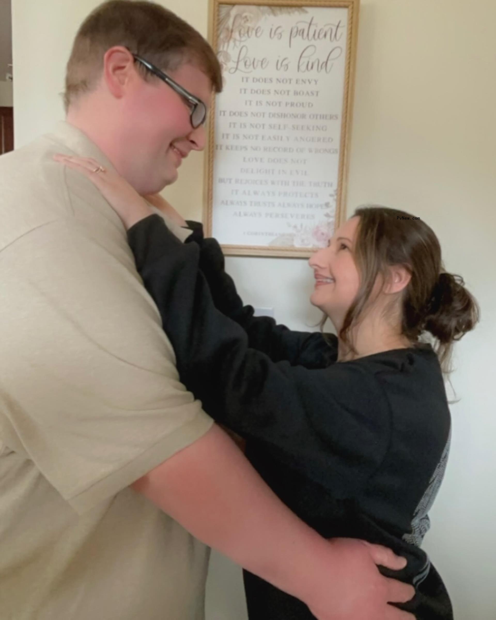 Gypsy Rose Blanchard and Ryan Anderson hugging.