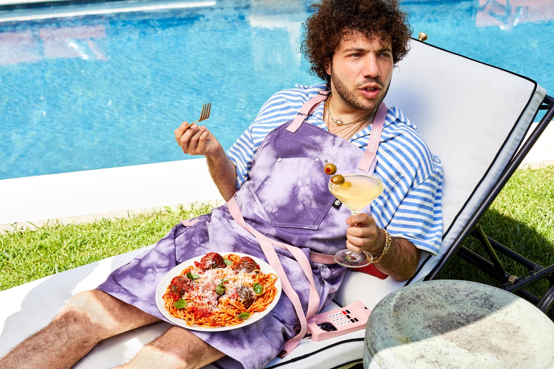 Benny Blanco Teams Up With HexClad, Reveals Sustainable Tie-Dyed Apron Collab