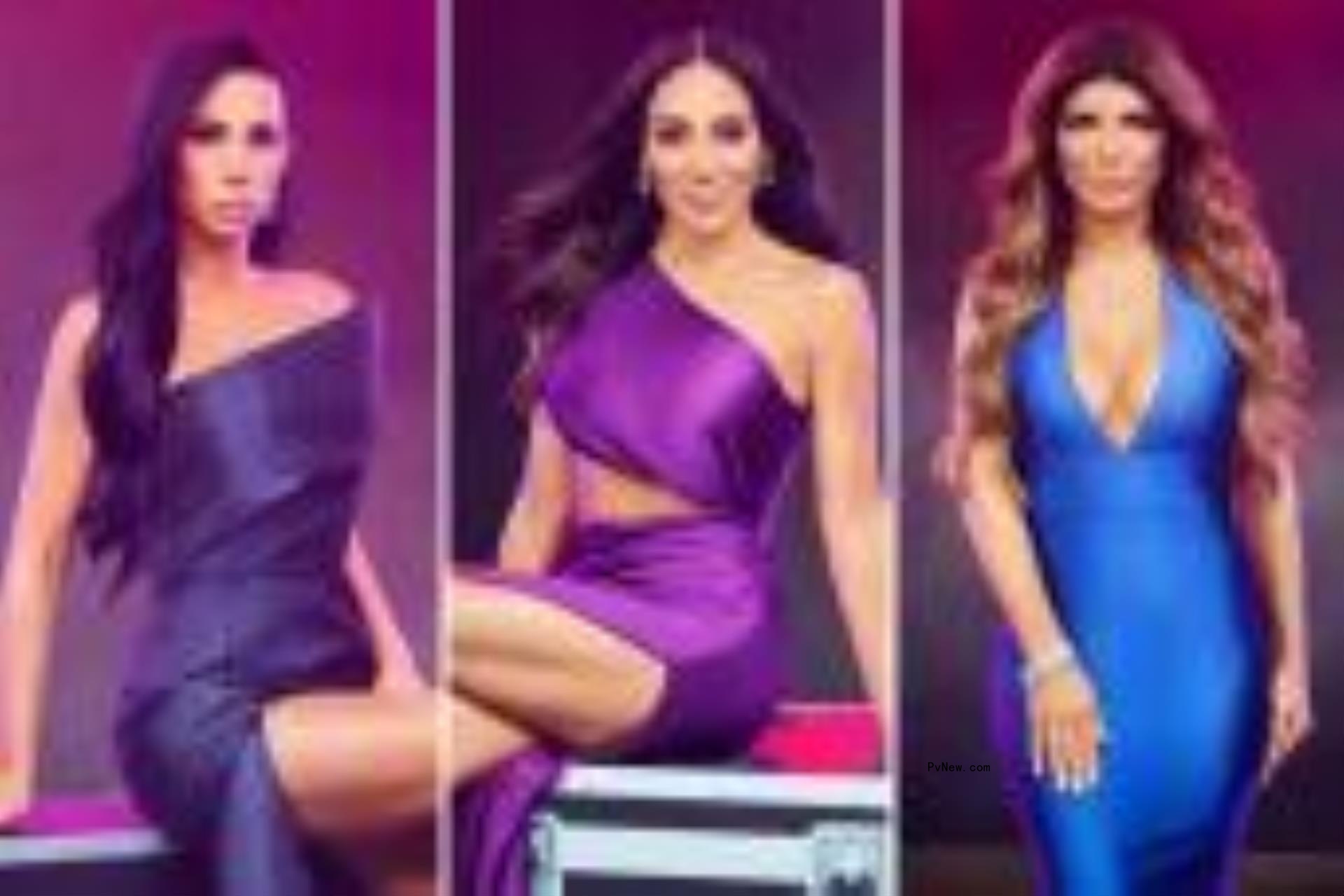 Rachel Fuda, Melissa Gorga, Teresa Giudice pose for promotio<i></i>nal photos.