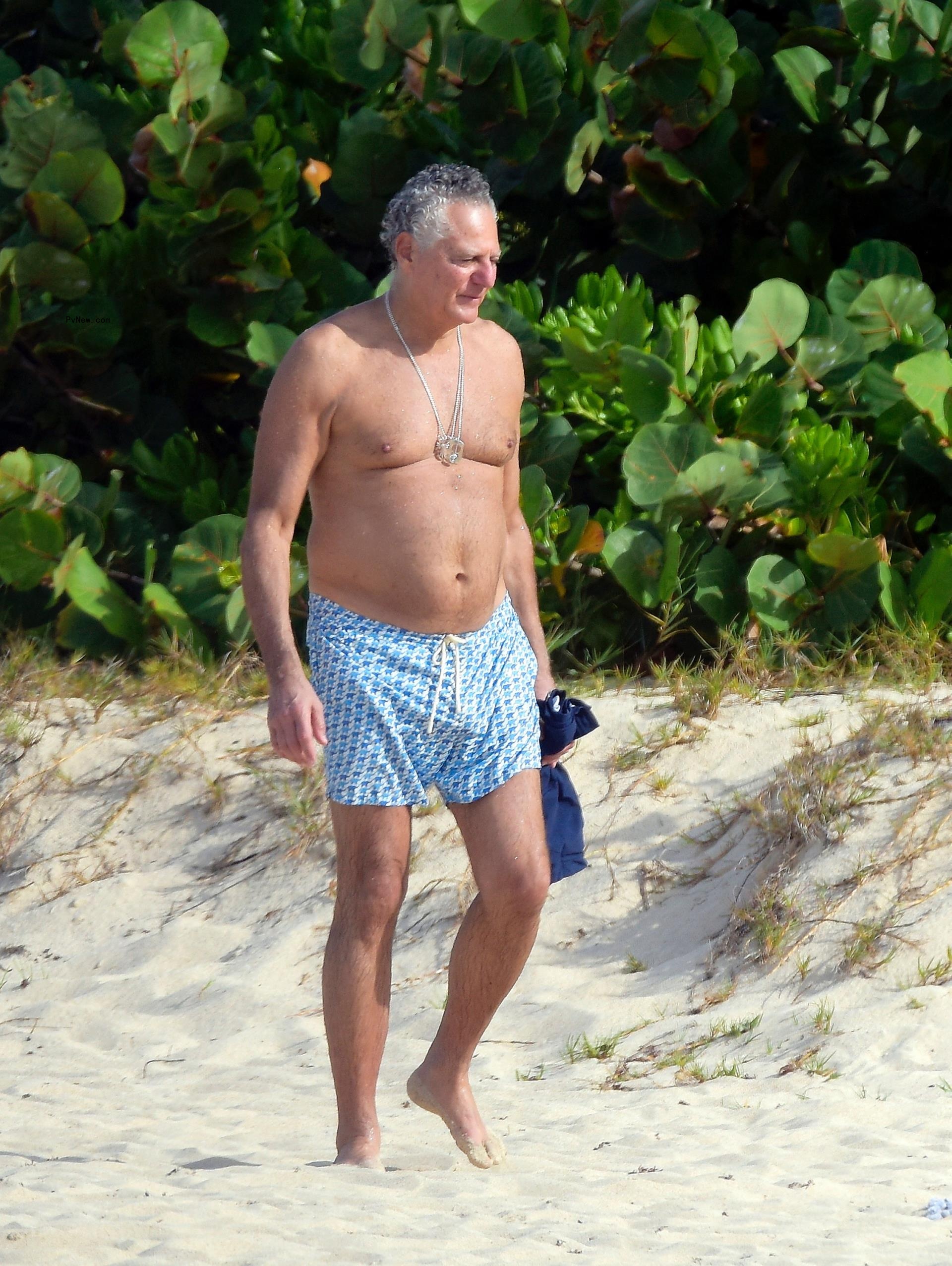 Vittorio Assaf at the beach in St. Barts.
