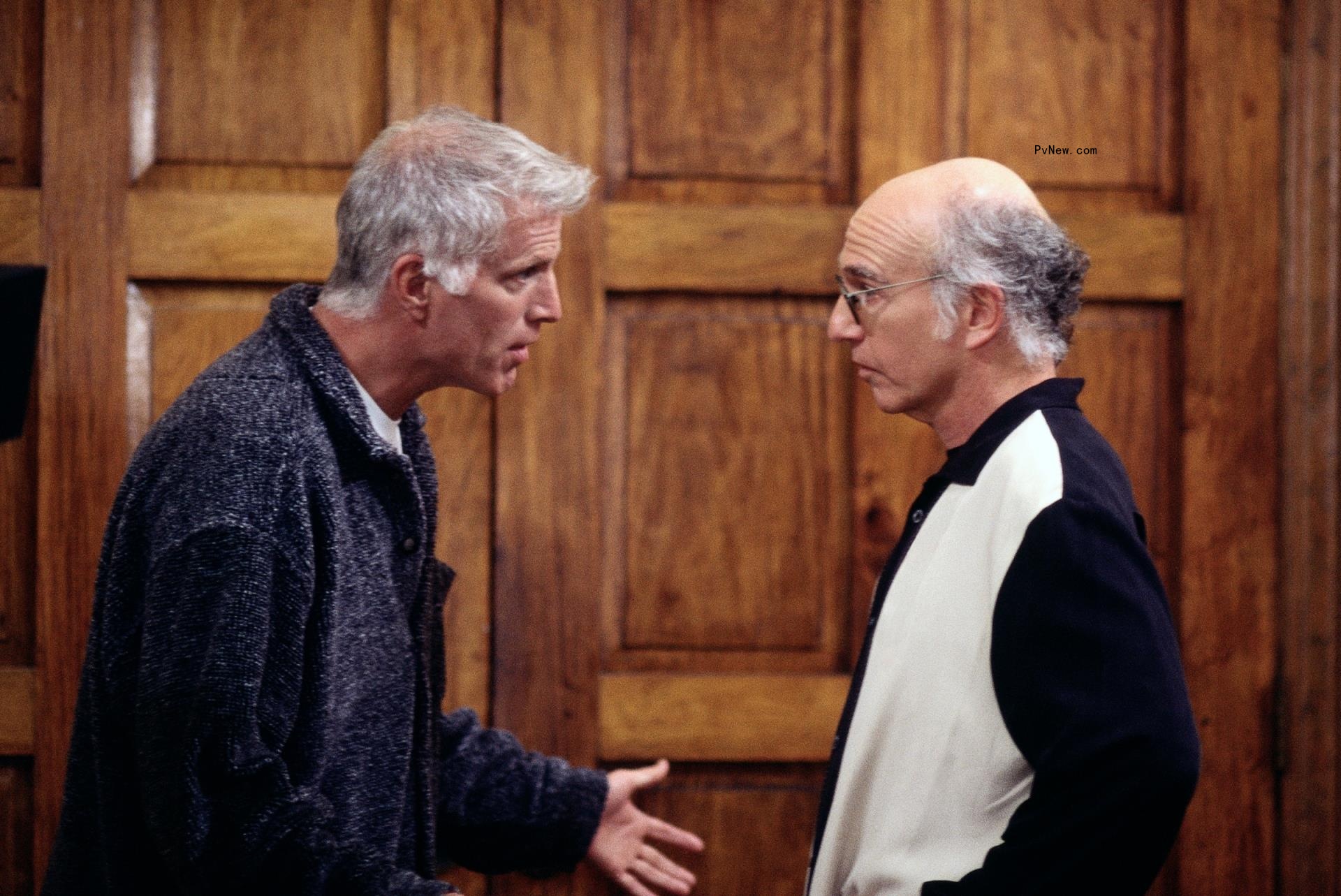 Larry David and Ted Danson in 