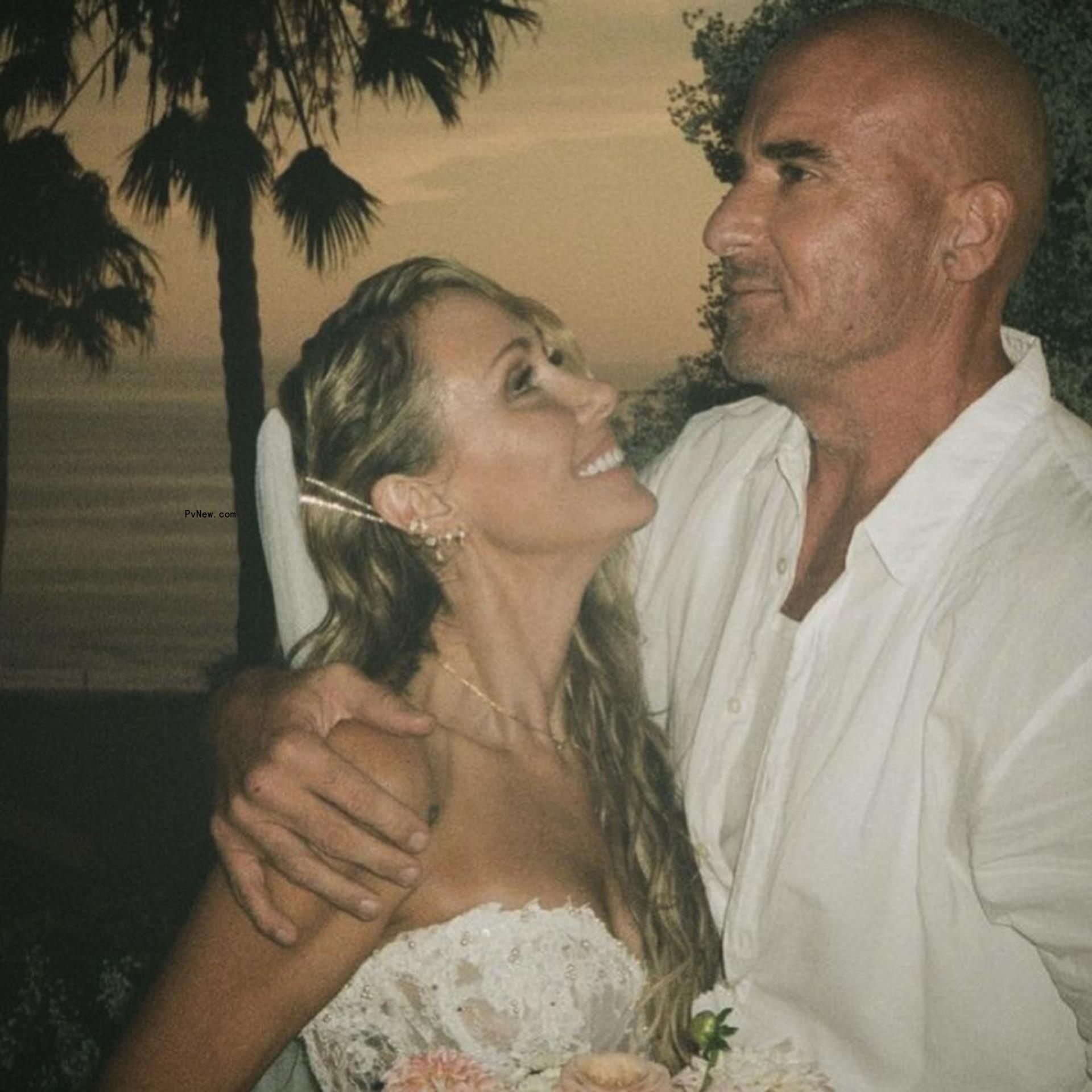 Tish Cyrus and Dominic Purcell