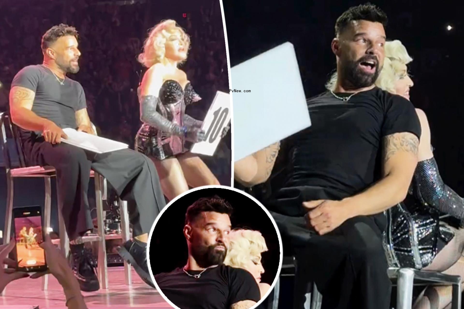Ricky Martin fans are co<i></i>nvinced he got aroused on stage at Madonna’s concert: ‘Living his best life’