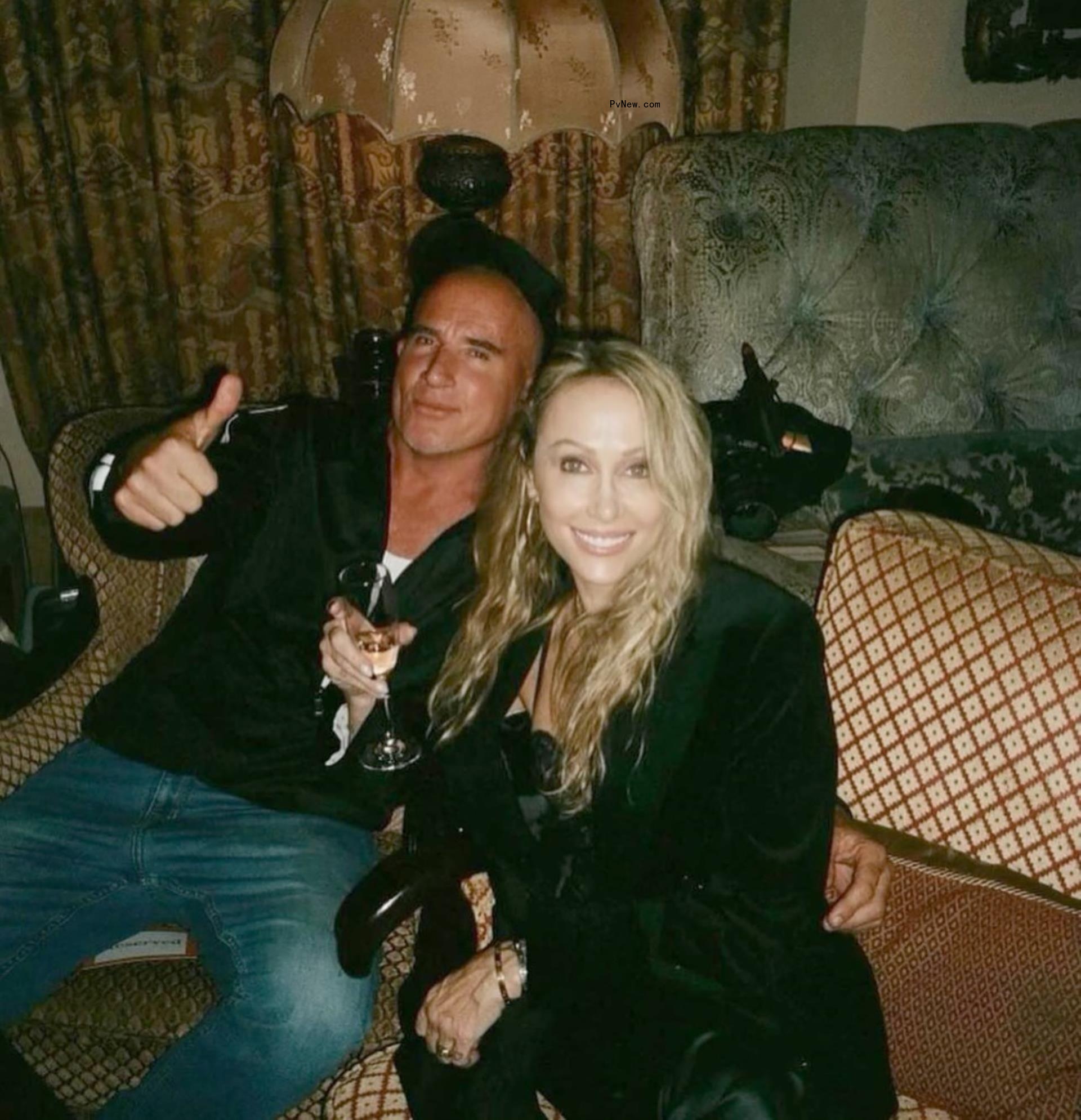 Tish Cyrus and Dominic Purcell