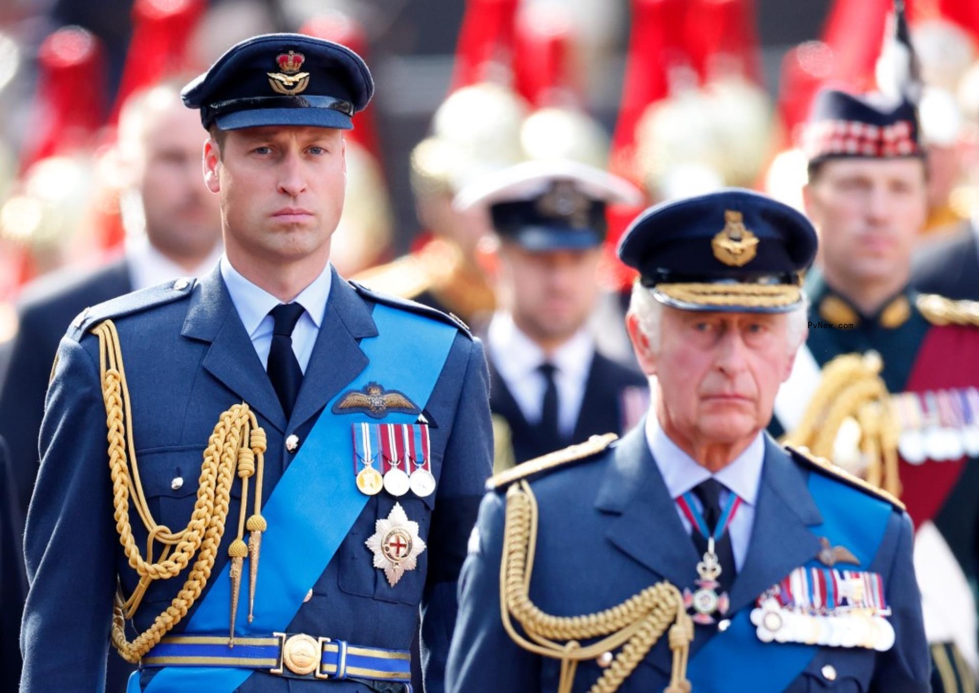 Prince William and King Charles III.