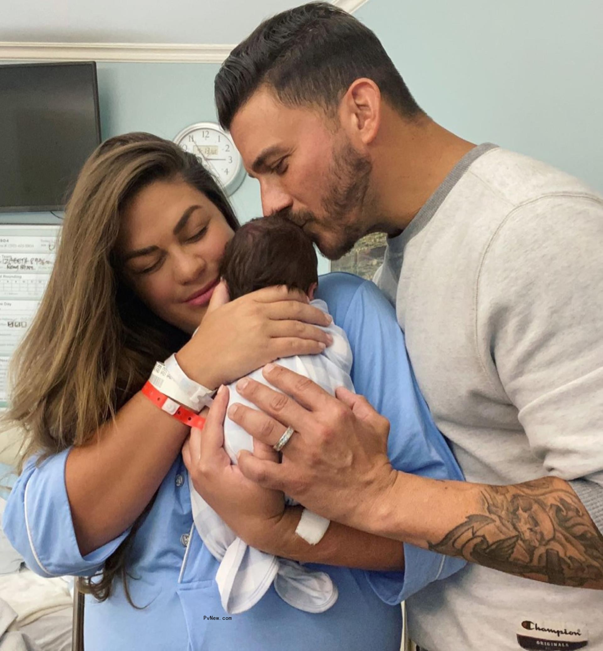 Jax Taylor and Brittany Cartwright with their son