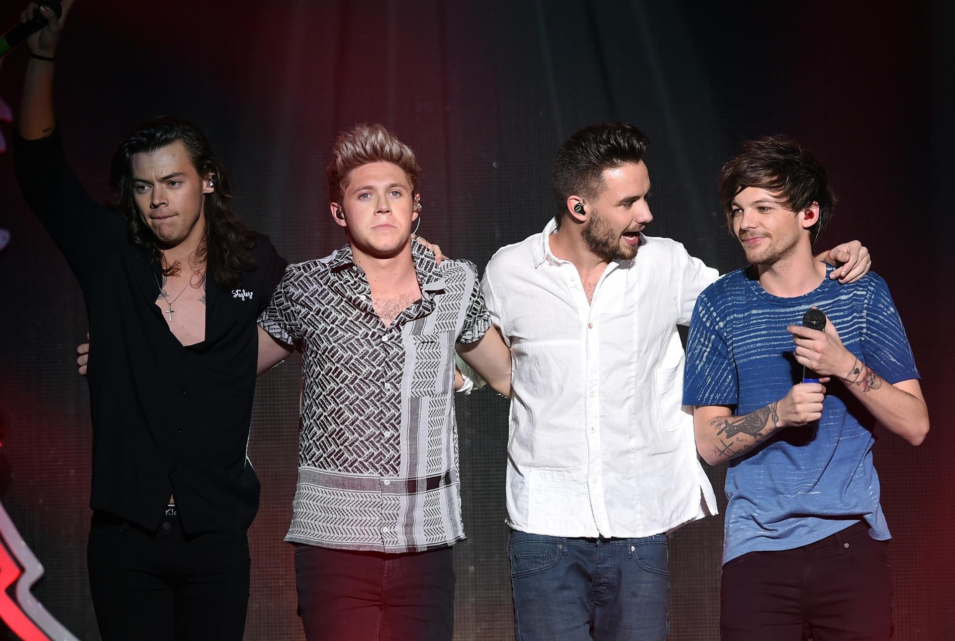 Singers Liam Payne, Louis Tomlinson, Niall Horan and Harry Styles of One Direction