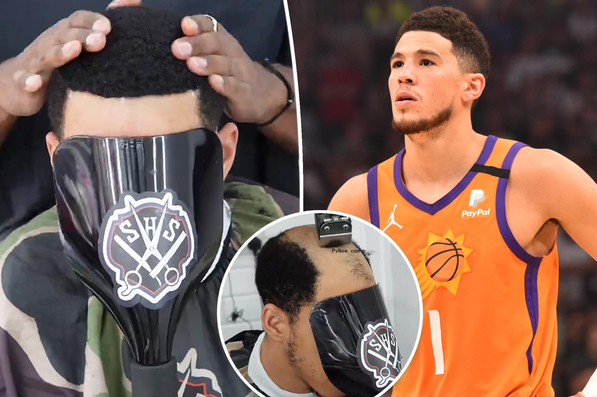 NBA star Devin Booker respo<i></i>nds after fans accuse him of getting a toupee