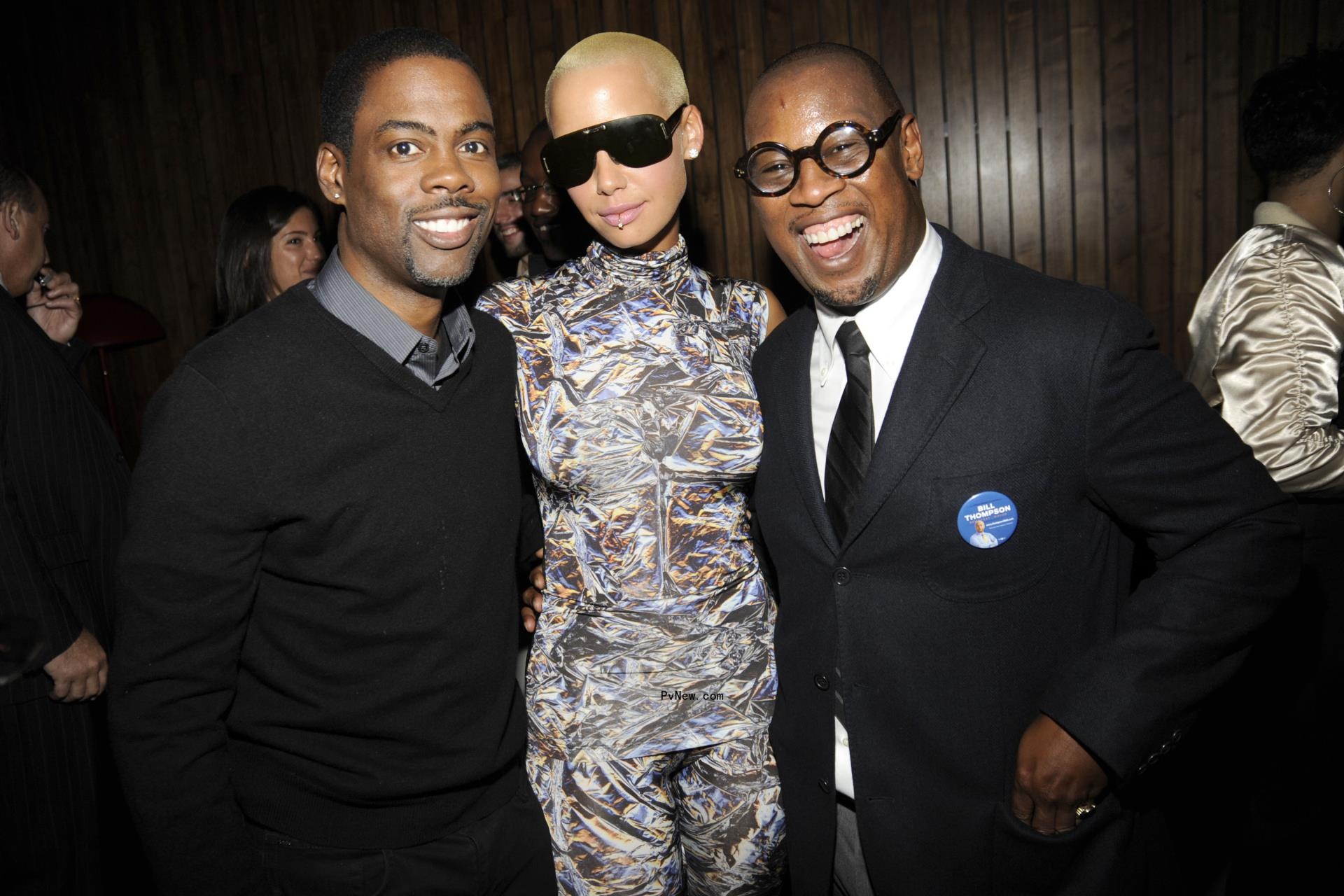 chris rock, amber rose and andre harrell
