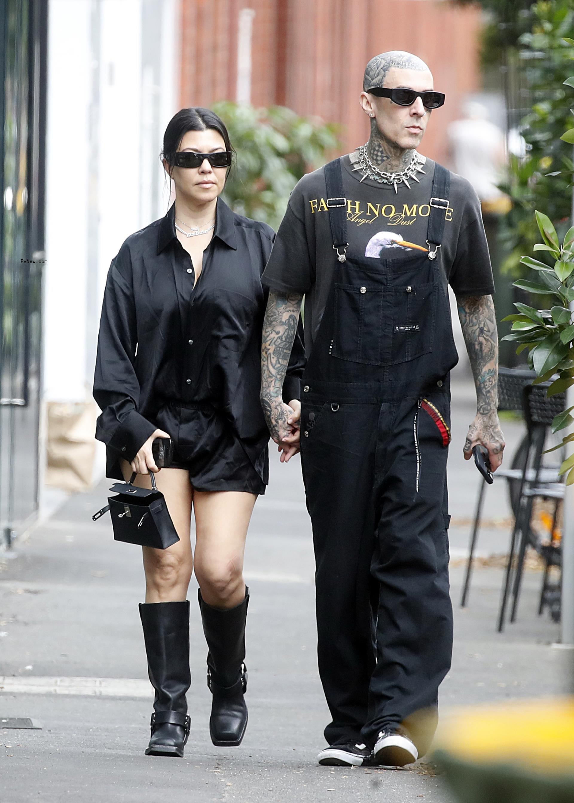 Kourtney Kardashian and Travis Barker