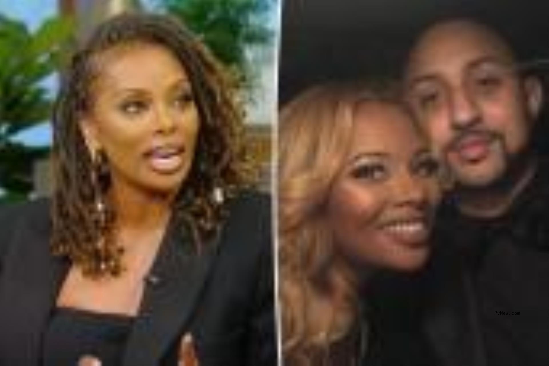 Eva Marcille and Michael Sterling split image.