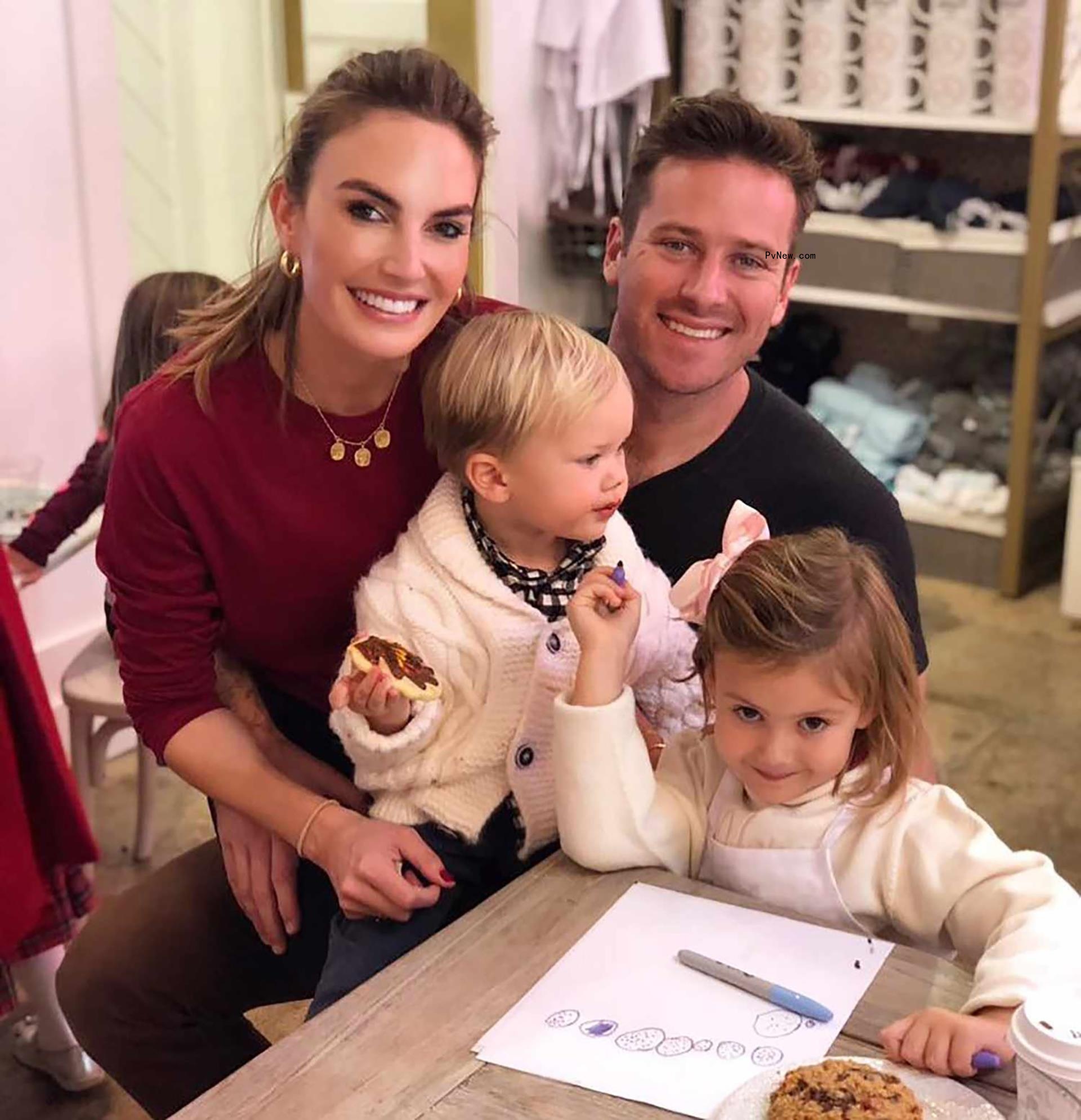 Elizabeth Chambers, Armie Hammer and their kids