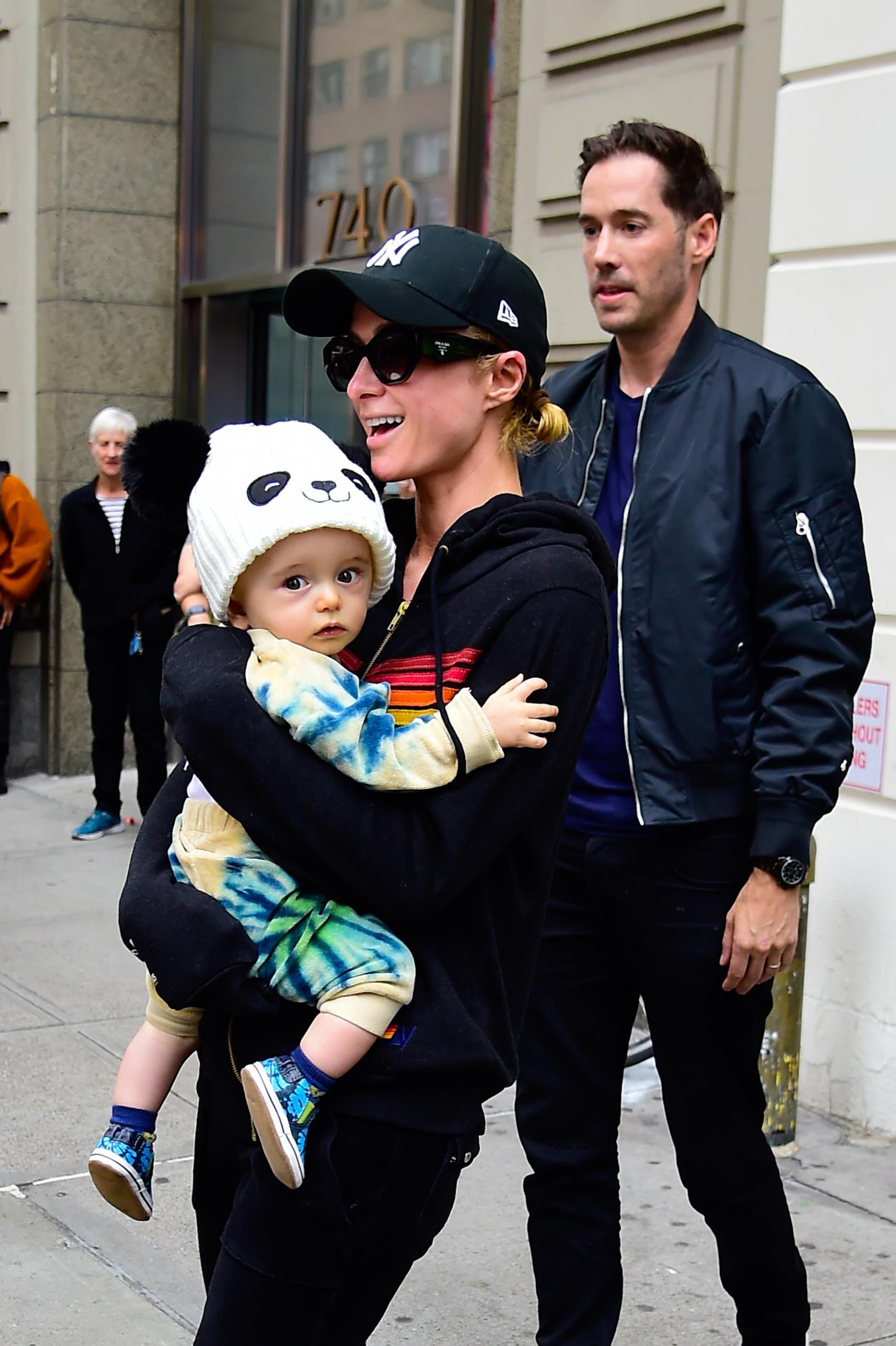 Carter Reum and Paris Hilton in NYC with Phoenix