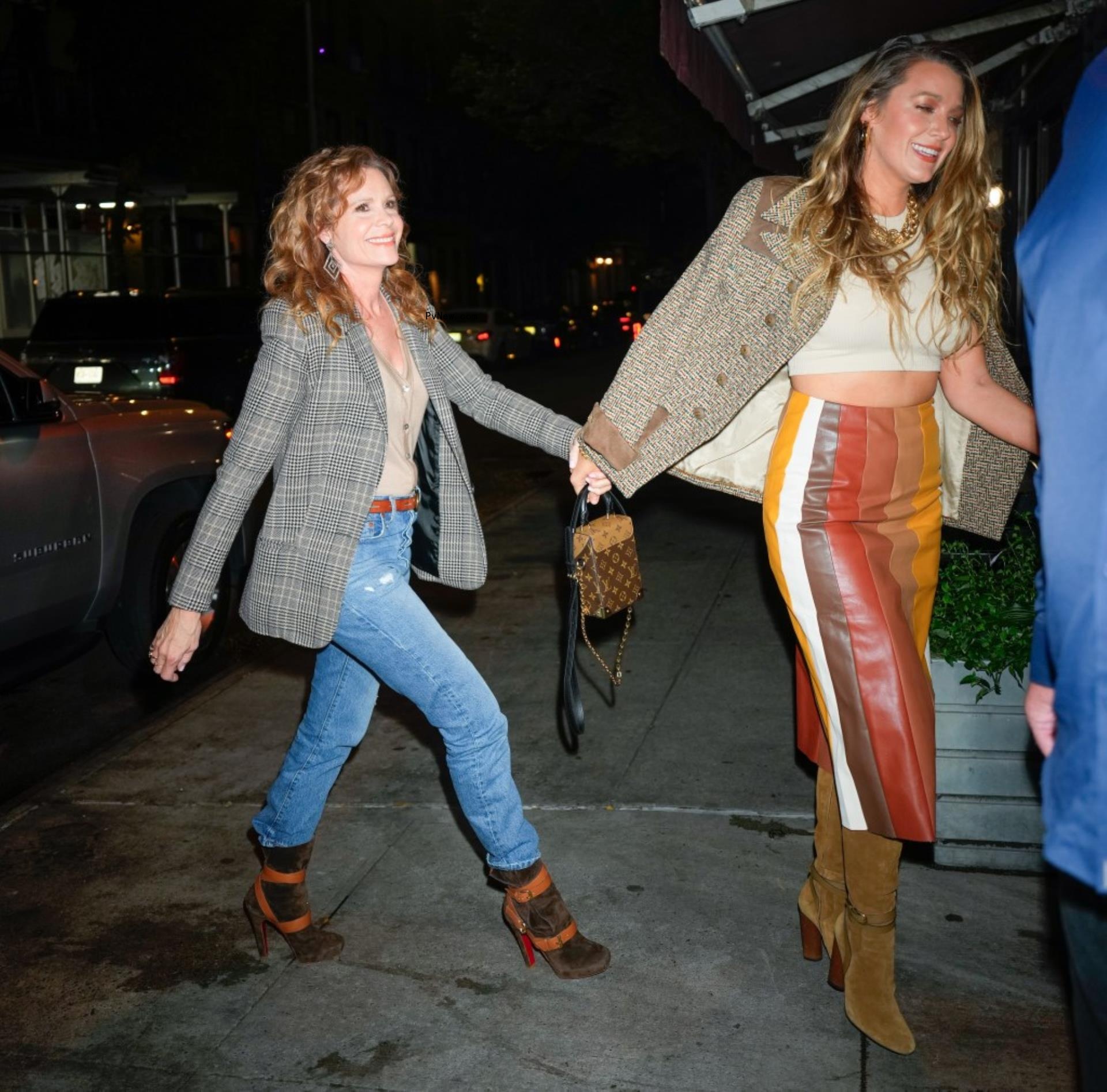 Robyn and Blake Lively in New York City.