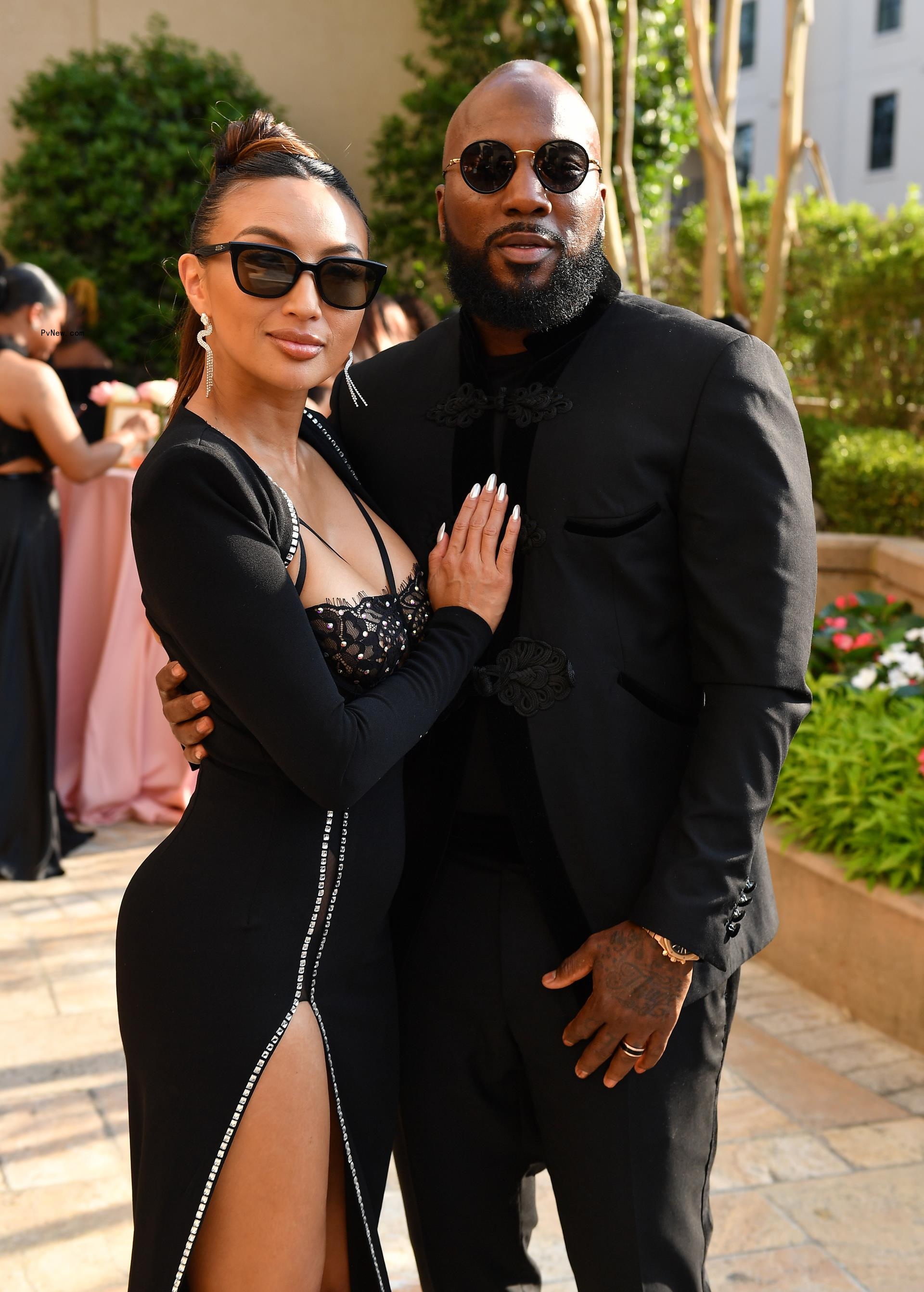 Jeezy and Jeannie Mai at a wedding in 2023.