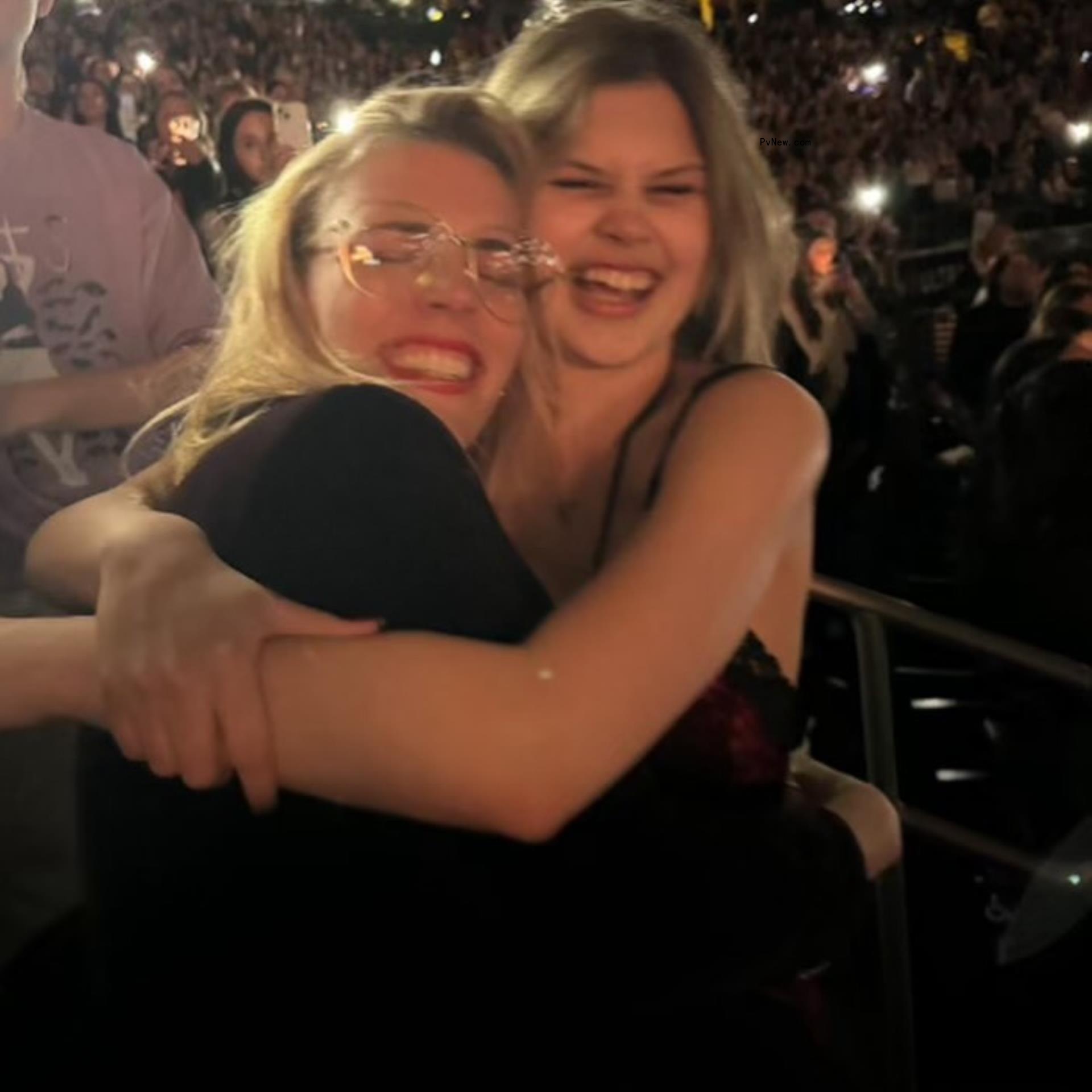 Busy Philipps hugs daughter Birdie at Olivia Rodrigo co<i></i>ncert on April 6