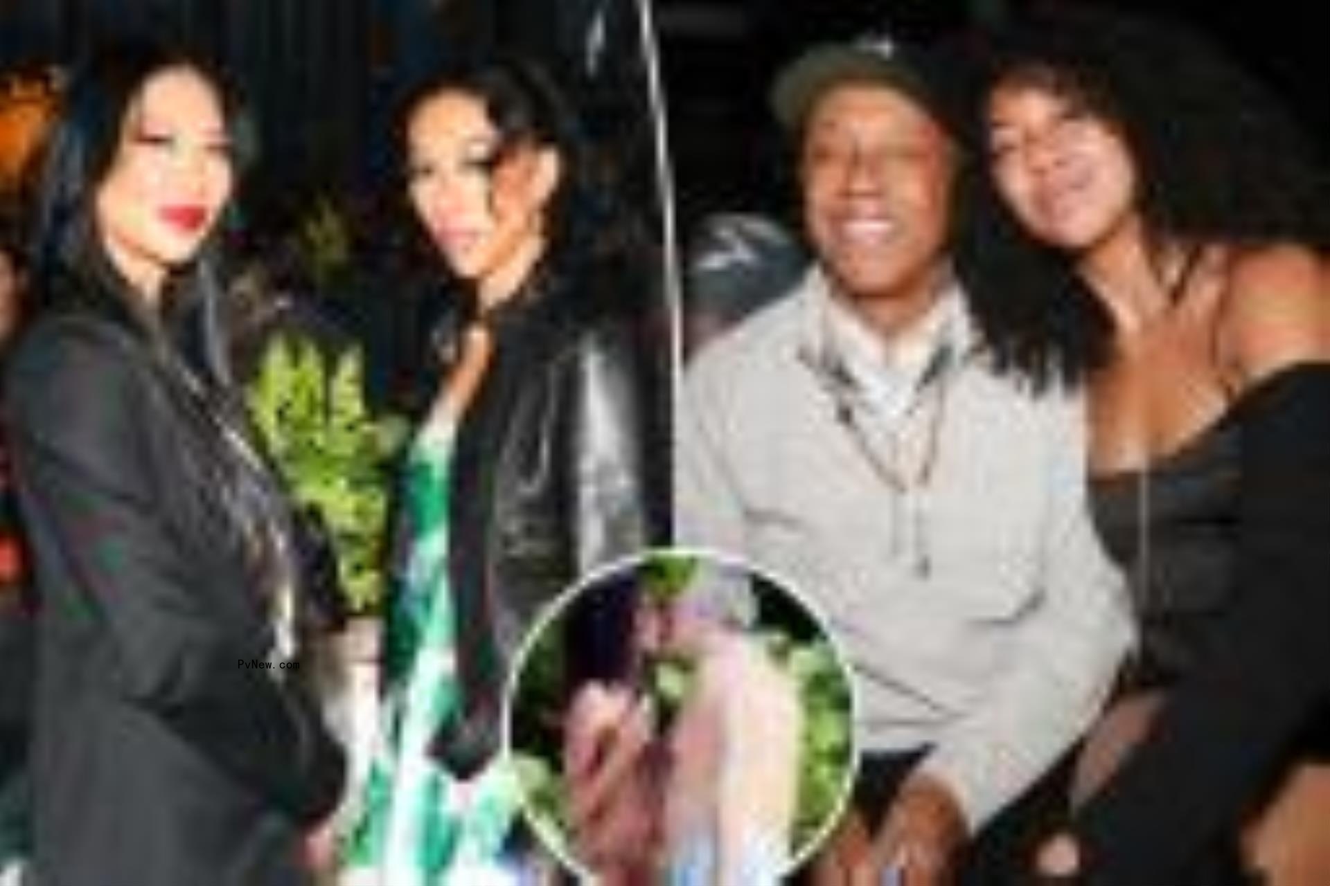 Aoki Lee Simmons, Kimora Lee Simmons, Russell Simmons and a Vittorio Assaf inset