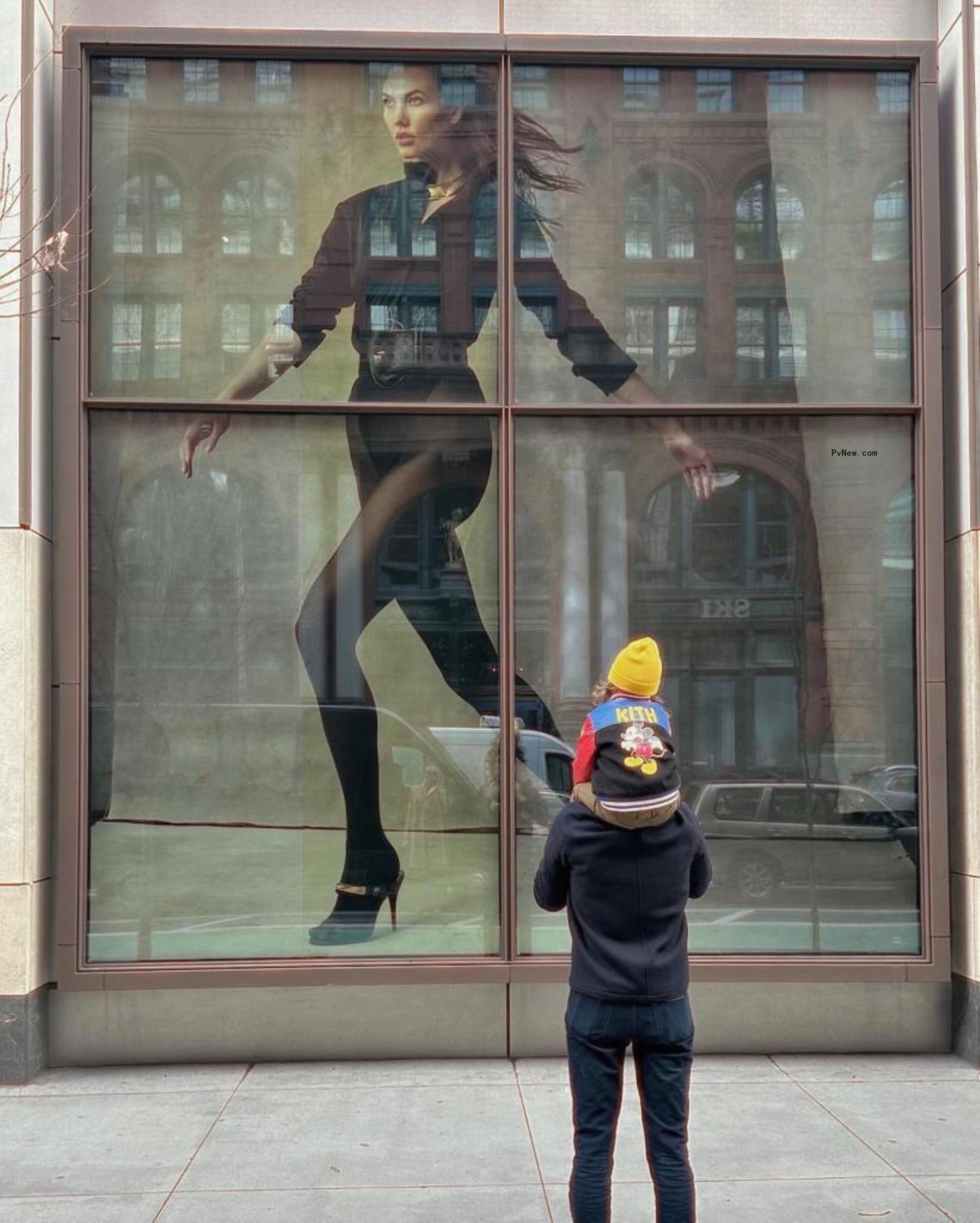 Josh Kushner with Levi on his shoulders. 