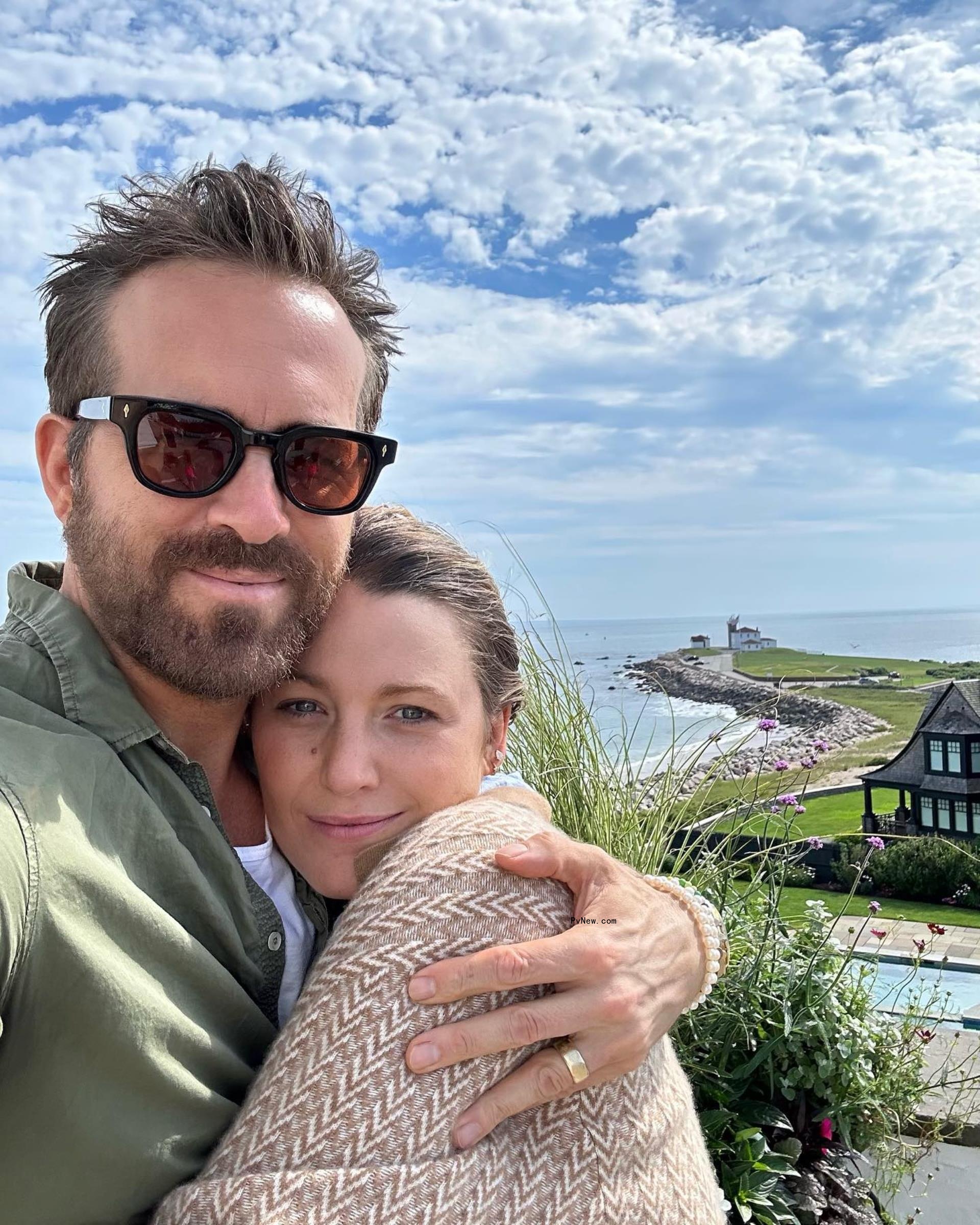 A selfie of Ryan Reynolds and Blake Lively