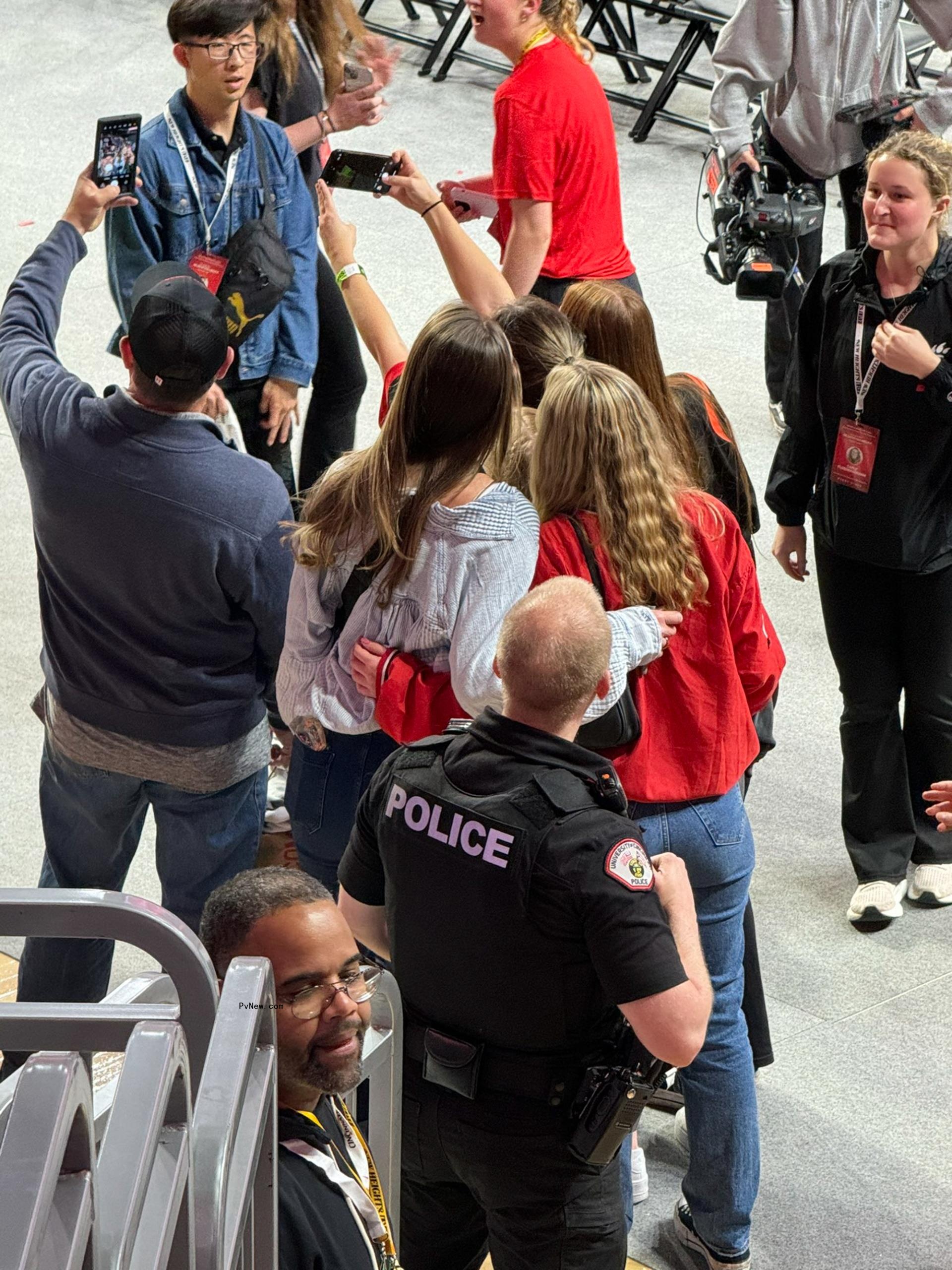 Kylie Kelce and a fan