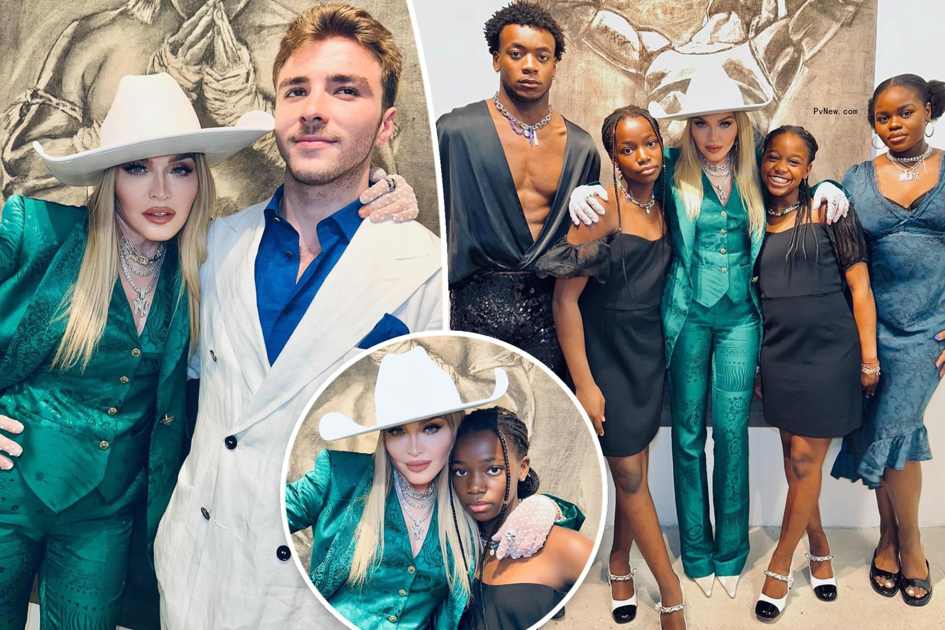 ‘Proud’ Mado<i></i>nna poses for sweet family photos at son Rocco Ritchie’s art show