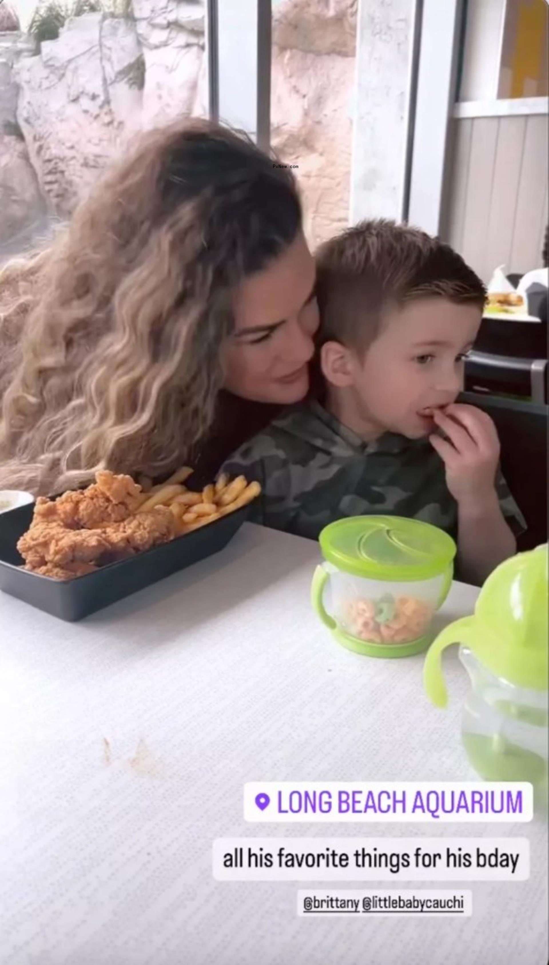 Brittany Cartwright and son Cruz on his birthday