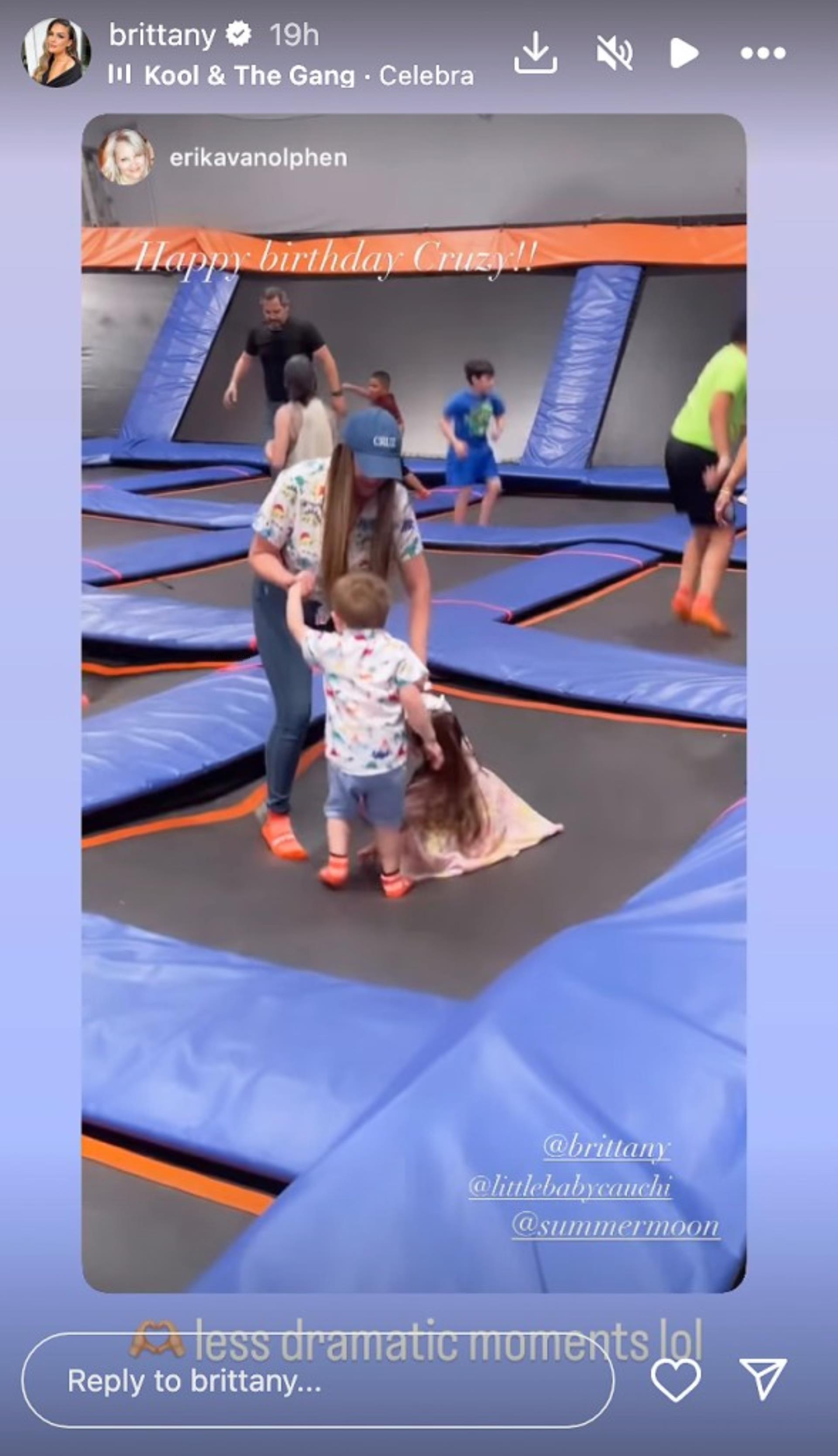 Brittany Cartwright with her son